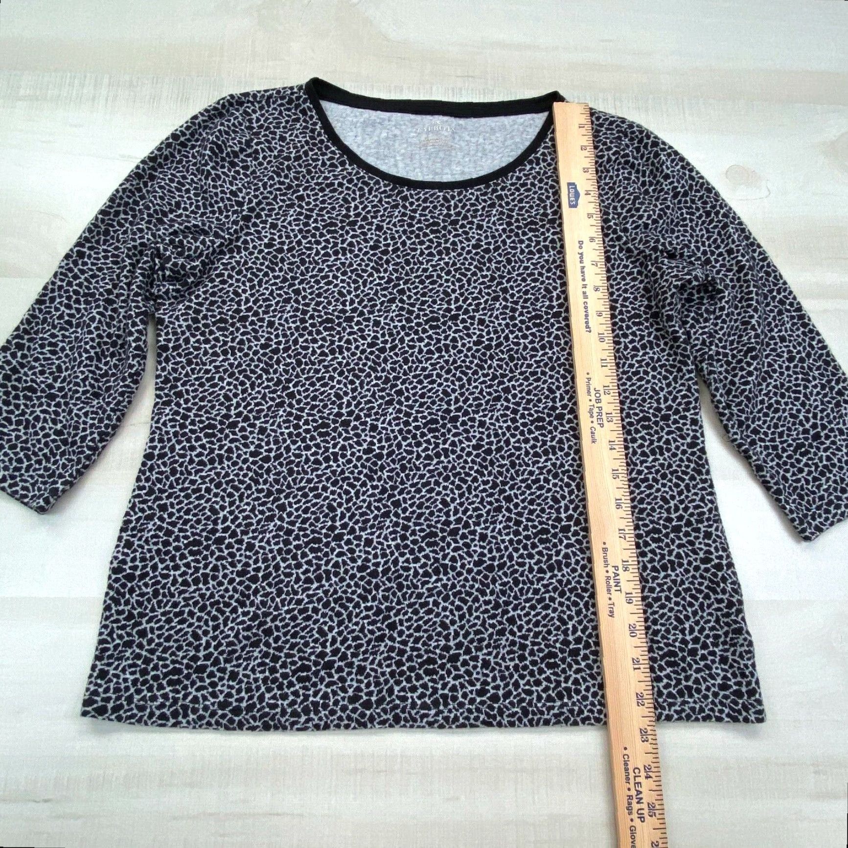 Talbots Talbots Womens Black White Giraffe Print Sweater Large 3/4 Sleeves Soft Ladies Size L / US 10 / IT 46 - 5 Thumbnail