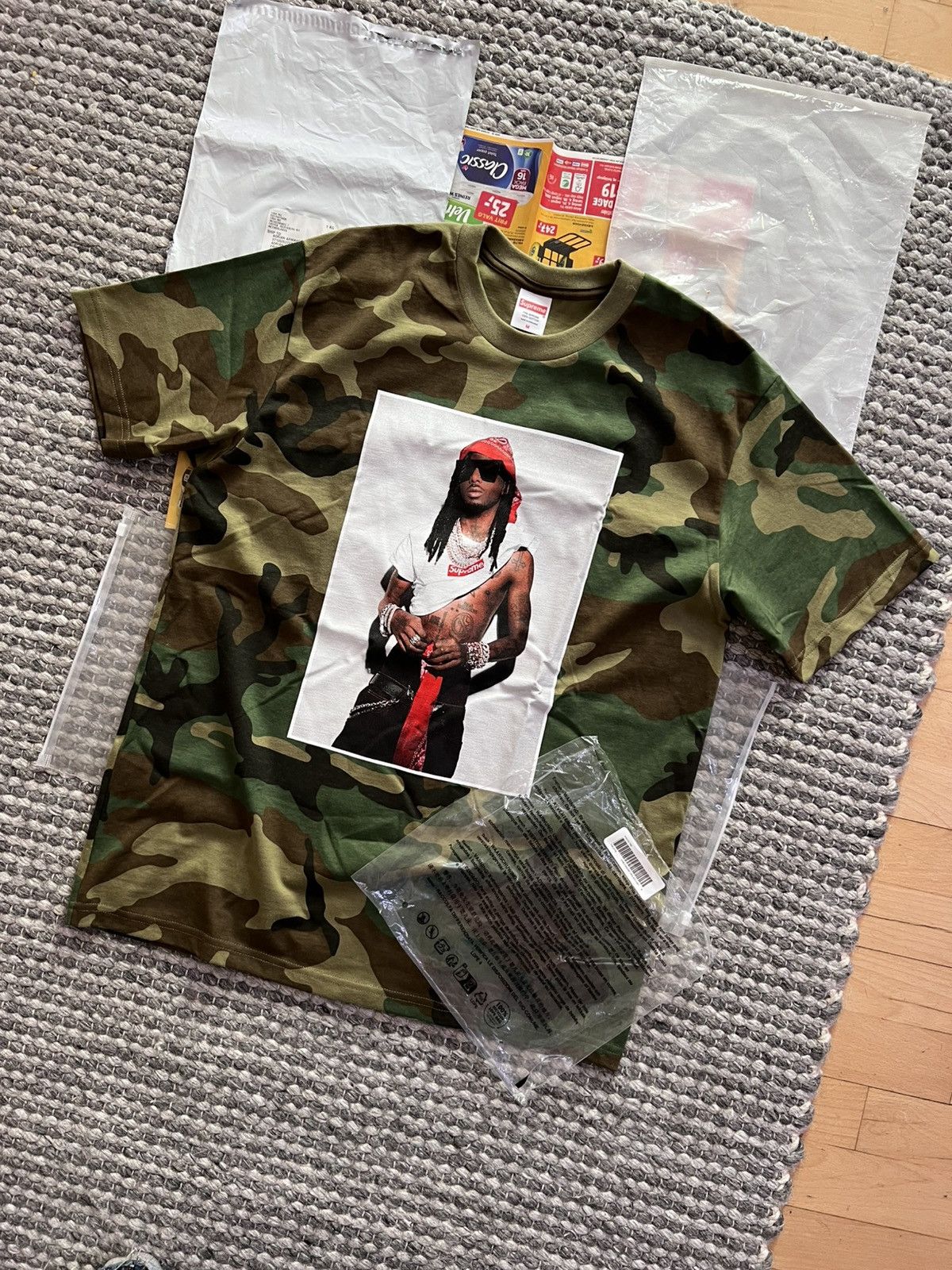 Supreme Supreme Playboy Carti photo tee camo Size US M / EU 48-50 / 2 - 3 Thumbnail