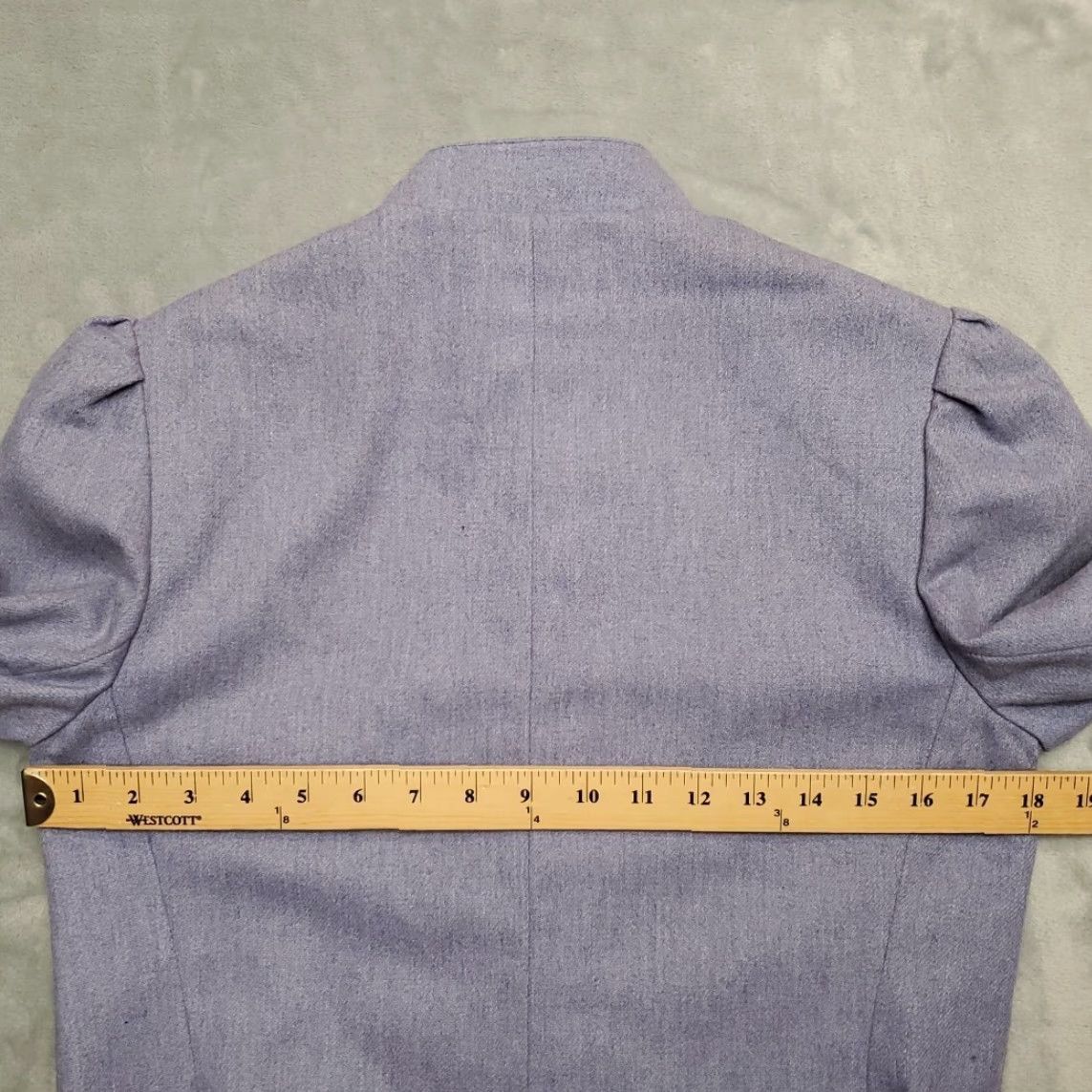 Vintage VINTAGE Jennifer Moore Outfit 2 Piece Skirt Jacket Womens Sz 8 Blue Wool Blend Minimalist 90s Retro Casual Size 30" / US 8 / IT 44 - 7 Thumbnail