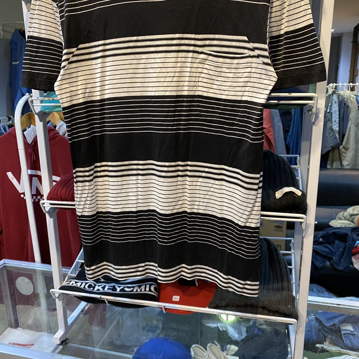 Dior Dior Homme Striped Grunge Pocket Short Sleeved T Shirt Size US M / EU 48-50 / 2 - 4 Thumbnail