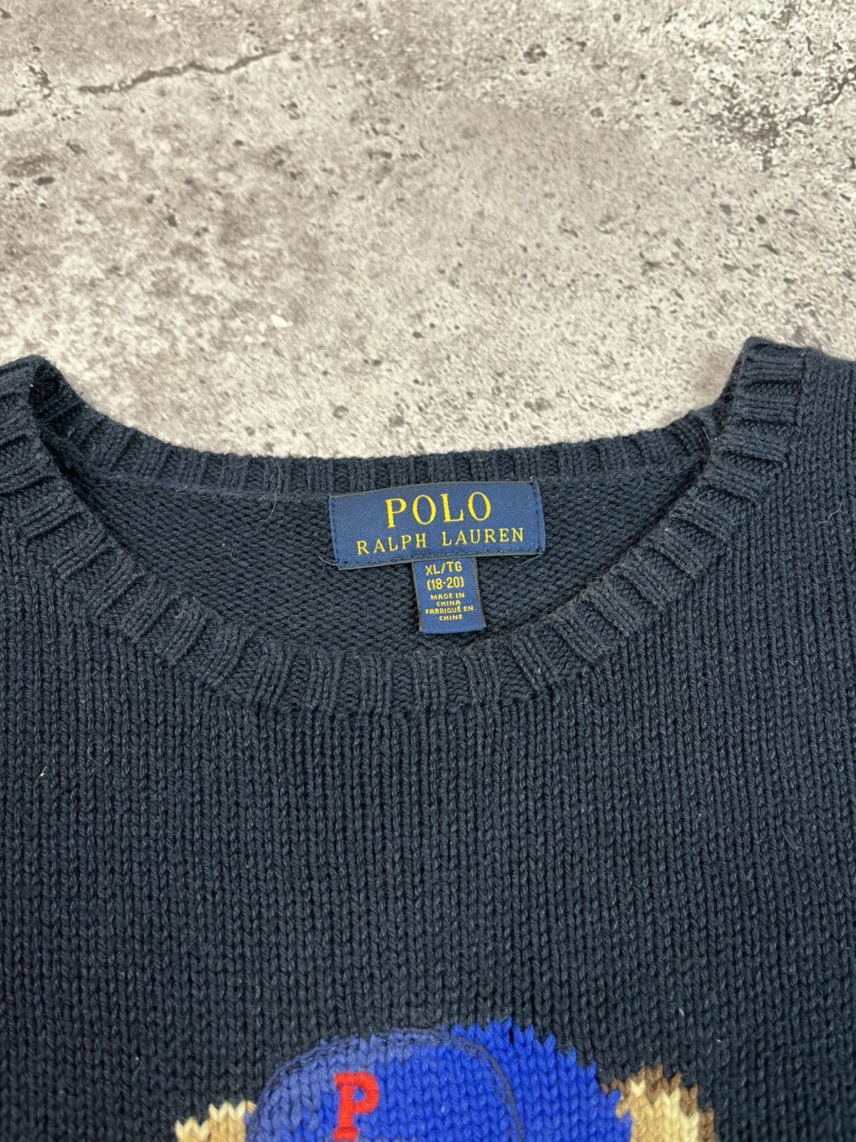 Polo Ralph Lauren Polo Ralph Lauren Polo Bear Sweater Knitwear Size L / US 10 / IT 46 - 8 Thumbnail