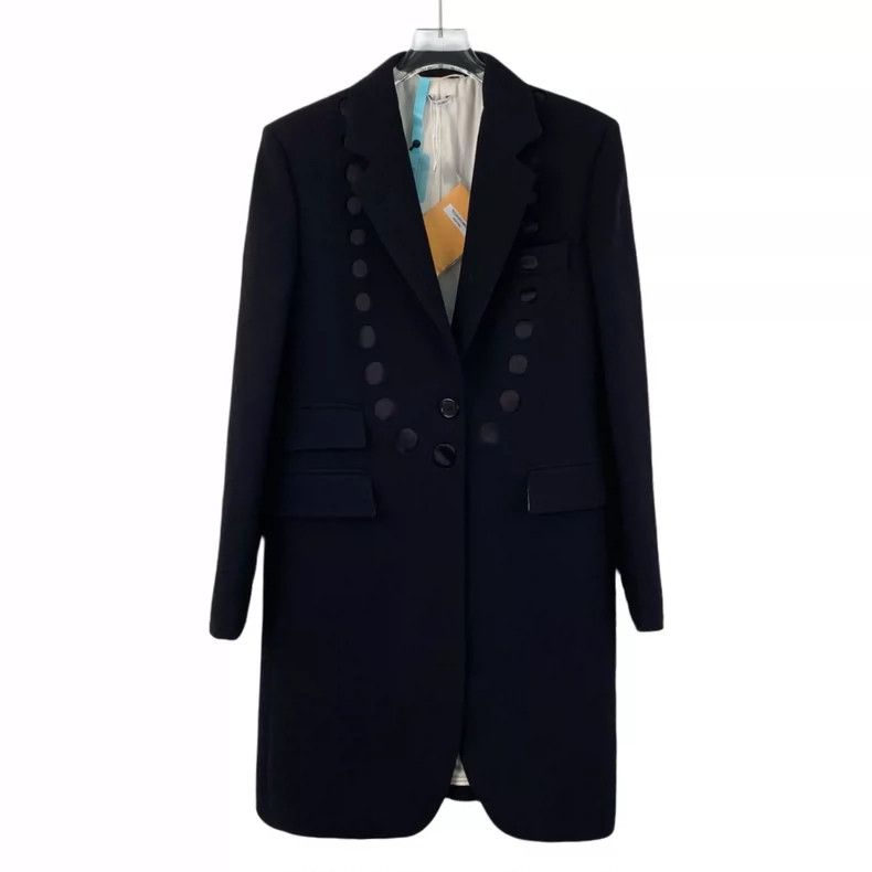 Thom Browne Thom Browne size44 Black wool lapel long sleeve suit Size US S / EU 44-46 / 1 - 1 Thumbnail