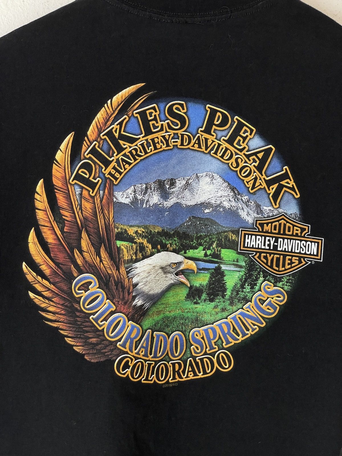 Harley Davidson Harley Davidson T Shirt 2016 Pikes Peak Colorado Size US M / EU 48-50 / 2 - 9 Thumbnail