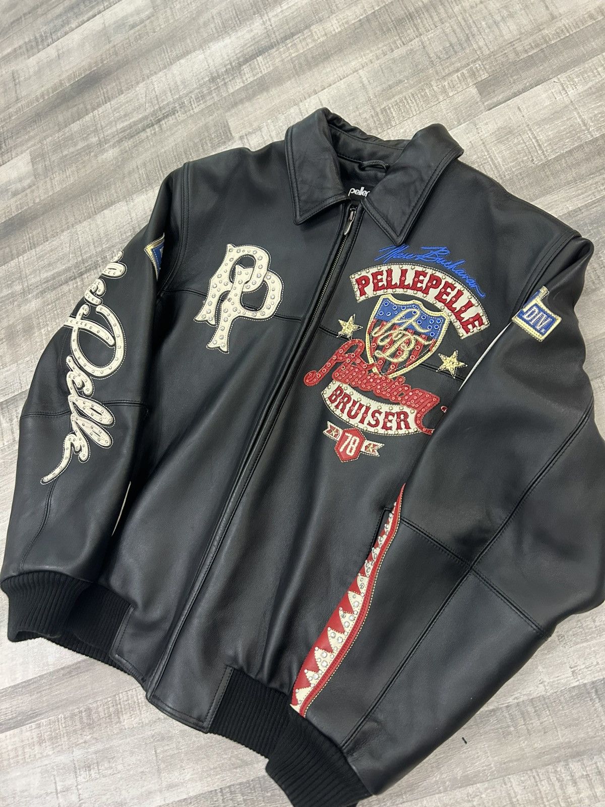 Pelle Pelle Pelle Pelle American Bruiser Leather Jacket Size US XL / EU 56 / 4 - 3 Thumbnail