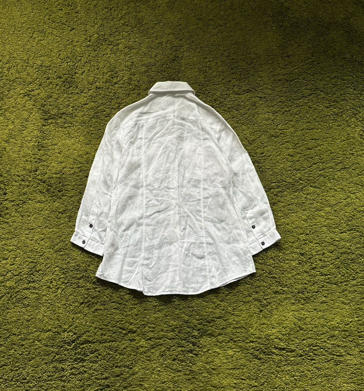 Burberry × Designer Burberry Brit 100% ramie shirt blouse Size S / US 4 / IT 40 - 2 Thumbnail