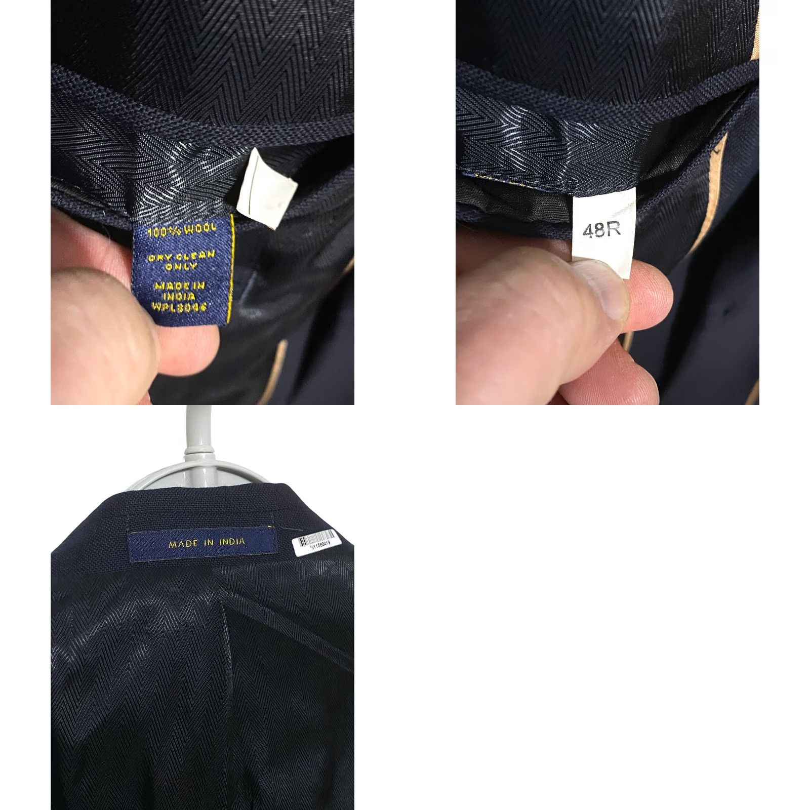 Club Room Club Room Easy Traveler Suit Jacket Blazer Men 48R Business Office 2 Piece Notch Wool Blue Vintage Classic Preppy Mens Size 48R - 9 Thumbnail
