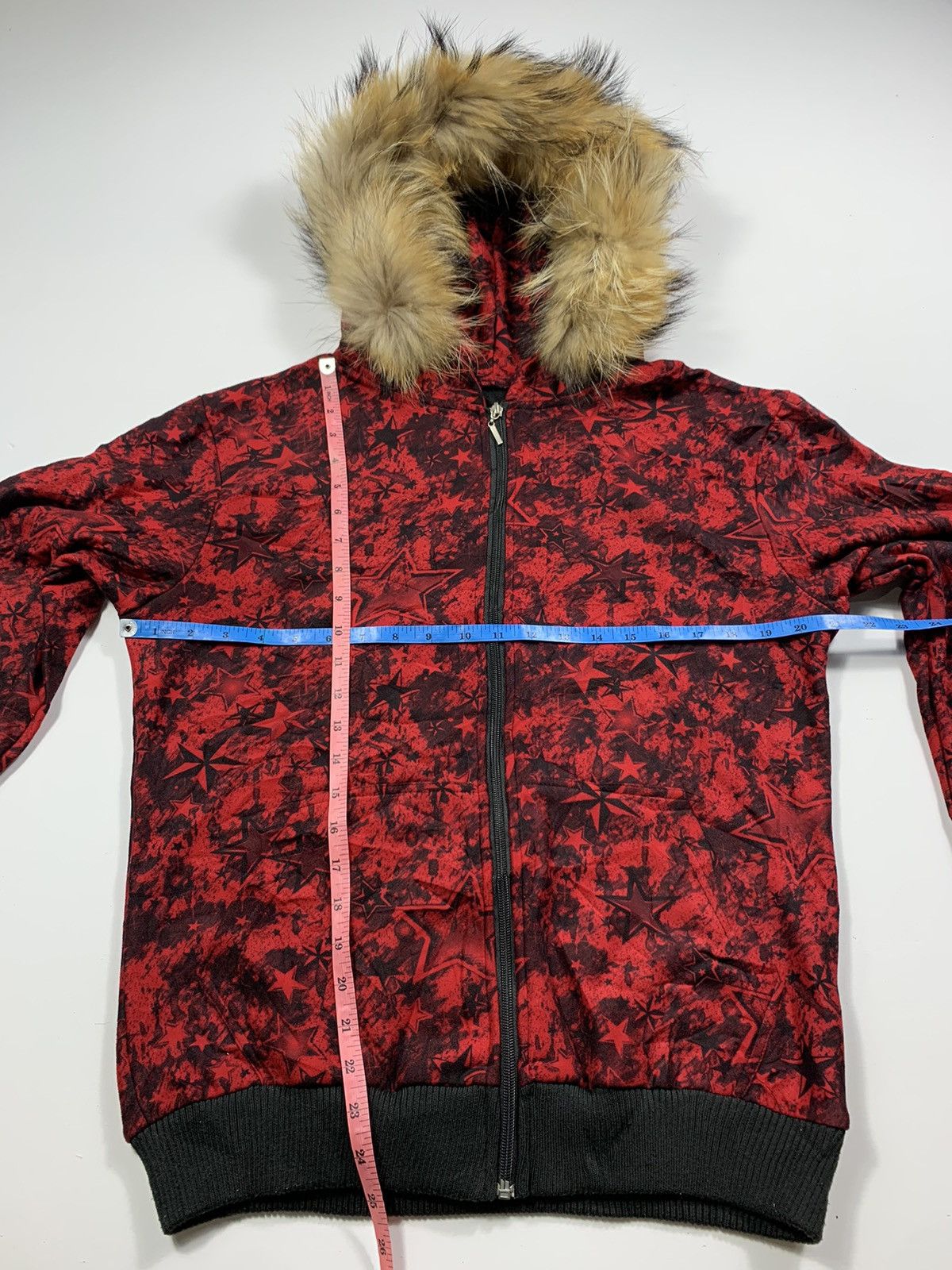 If Six Was Nine Crazy Faux Fur Star zip Hoodie lgb ifsixwasnine Style Size US M / EU 48-50 / 2 - 6 Thumbnail