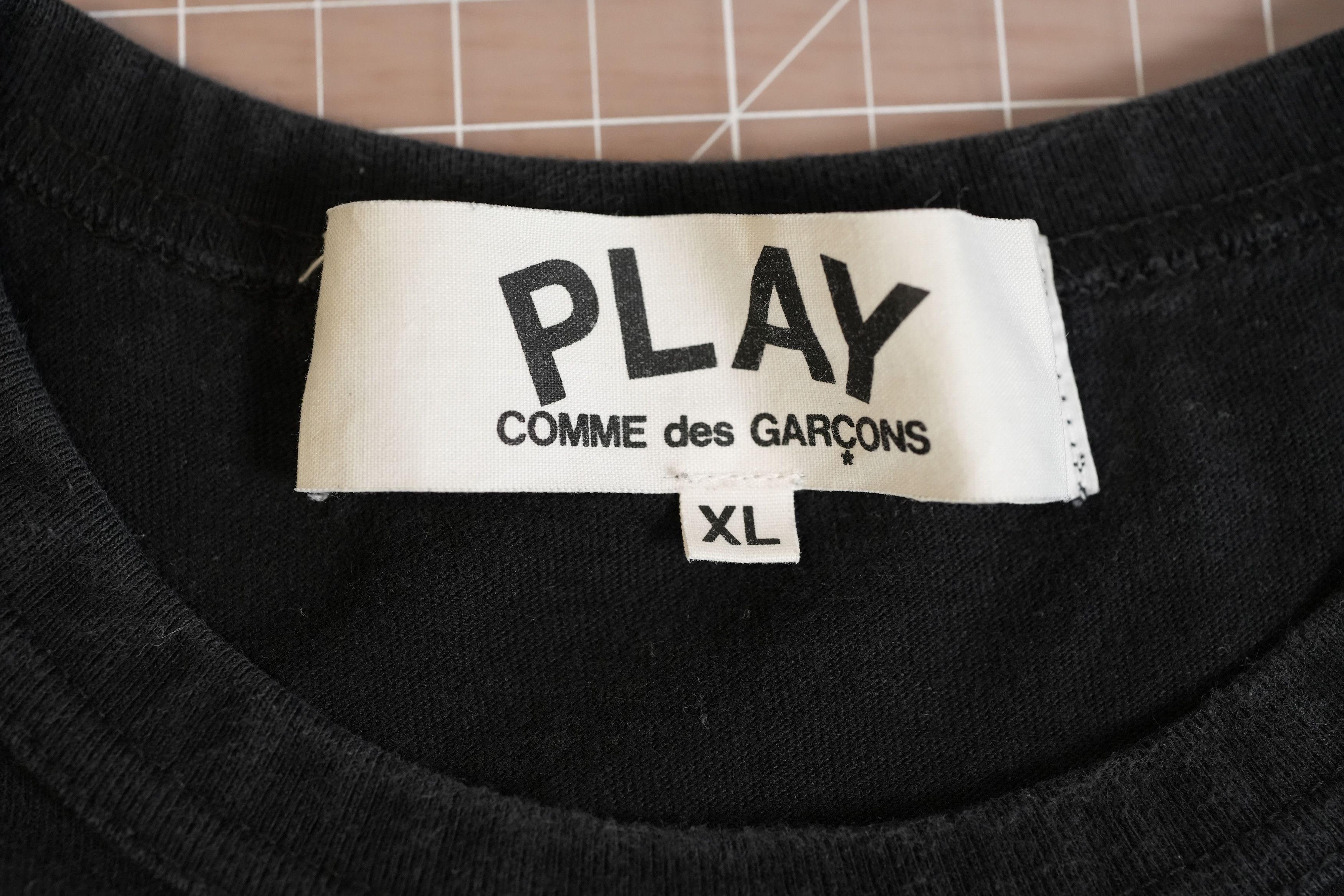 Comme des Garcons CDG Play Black on Black Tshirt Size US M / EU 48-50 / 2 - 4 Thumbnail