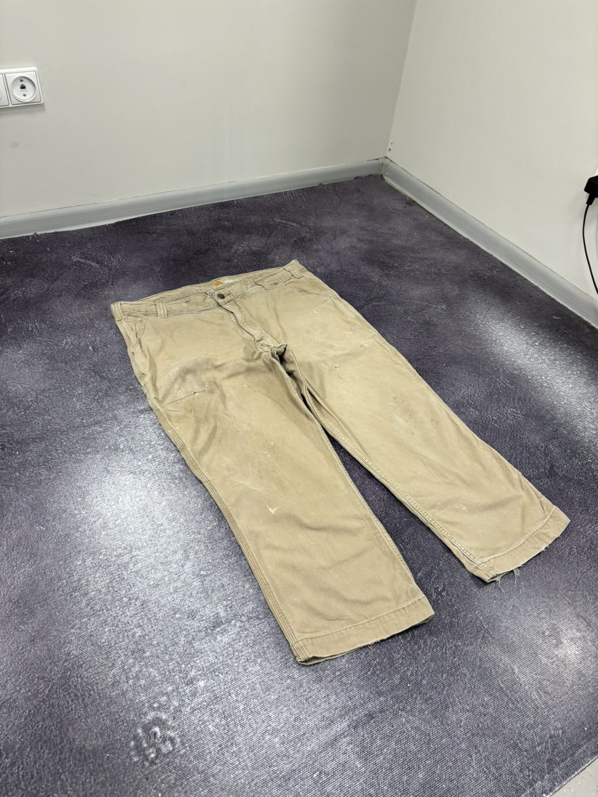 Carhartt Vintage Carhartt Cream USA Hype Baggy Pants Jeans Size US 40 / EU 56 - 9 Thumbnail