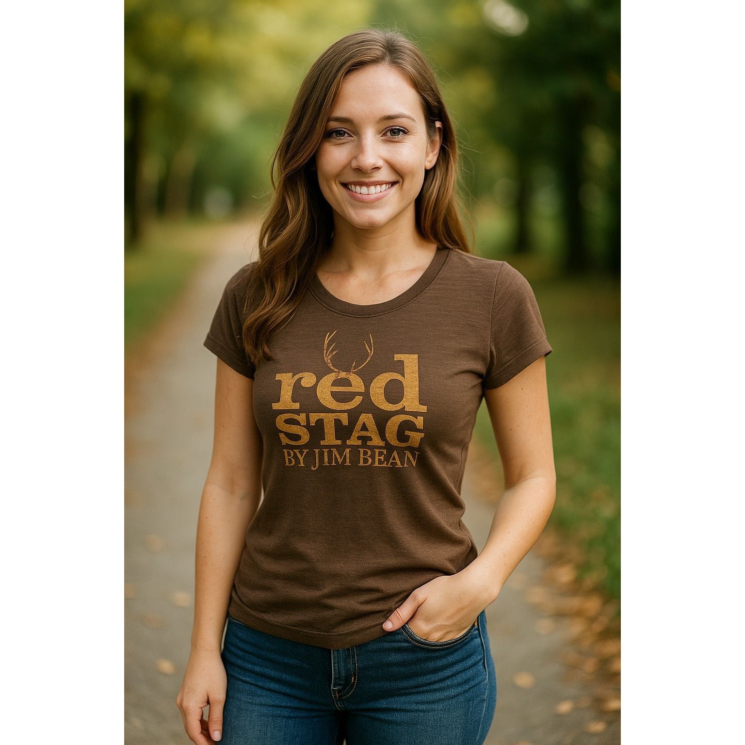 Other Red Stag by Jim Beam Women’s Graphic Tee Shirt SZ S – Short Size S / US 4 / IT 40 - 4 Thumbnail