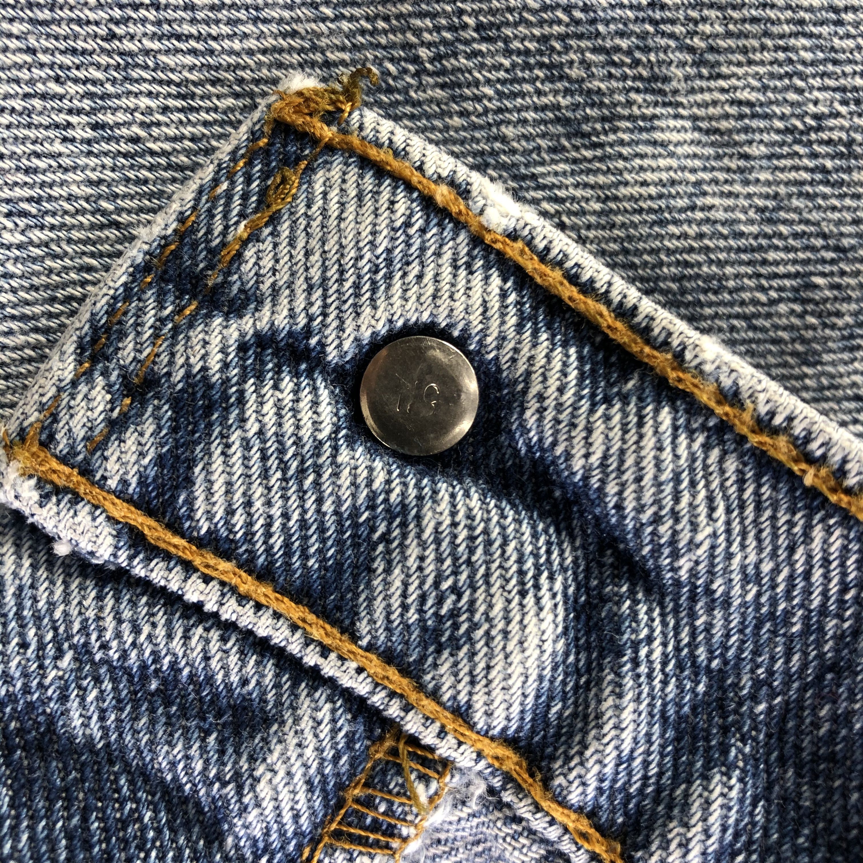 Levi's × Vintage Vintage Light Wash Levis Jeans-J4379 Size 37" - 8 Thumbnail