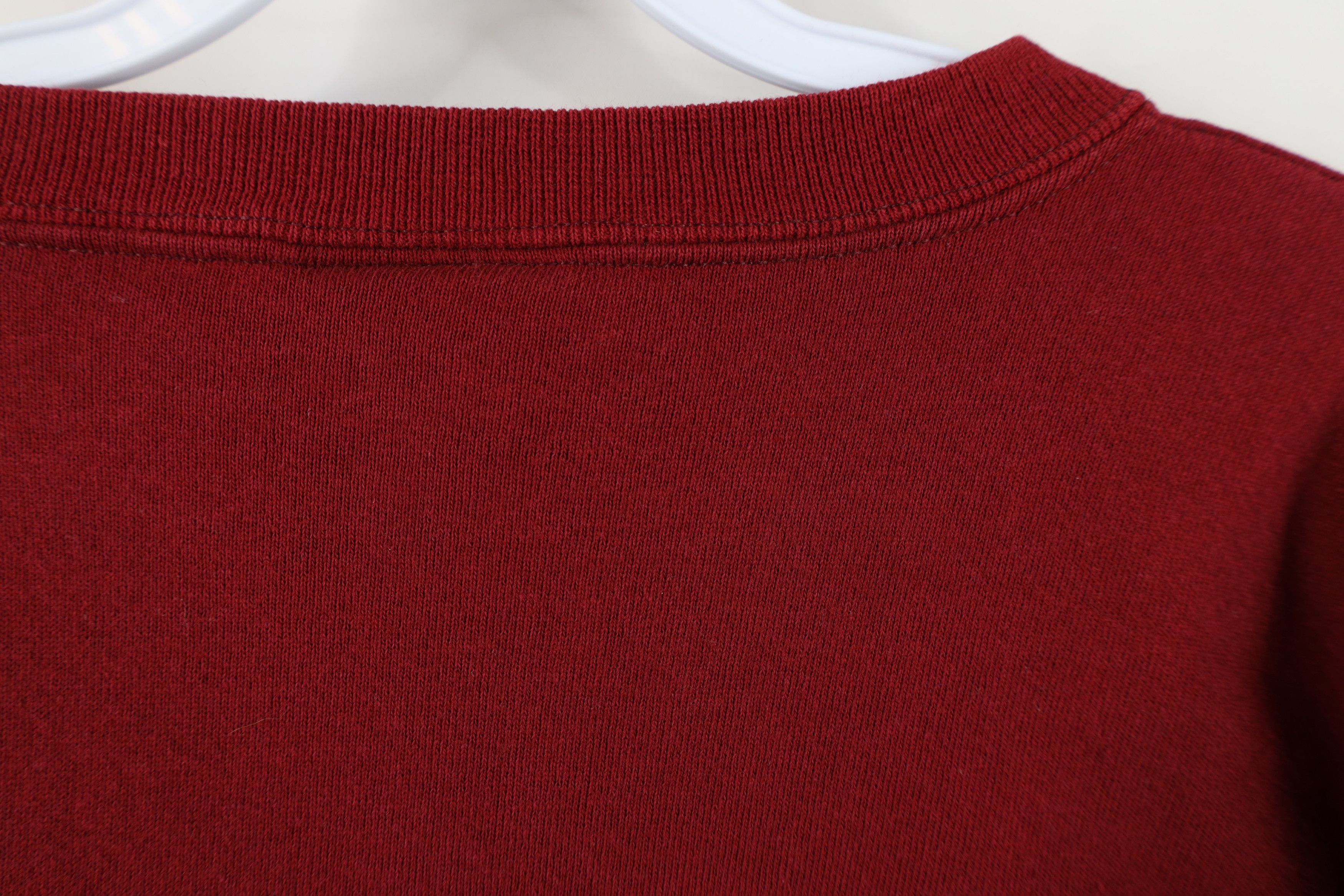 Adidas Vintage 90s Adidas Spell Out Heavy Crewneck Sweatshirt Red Size US L / EU 52-54 / 3 - 10 Thumbnail