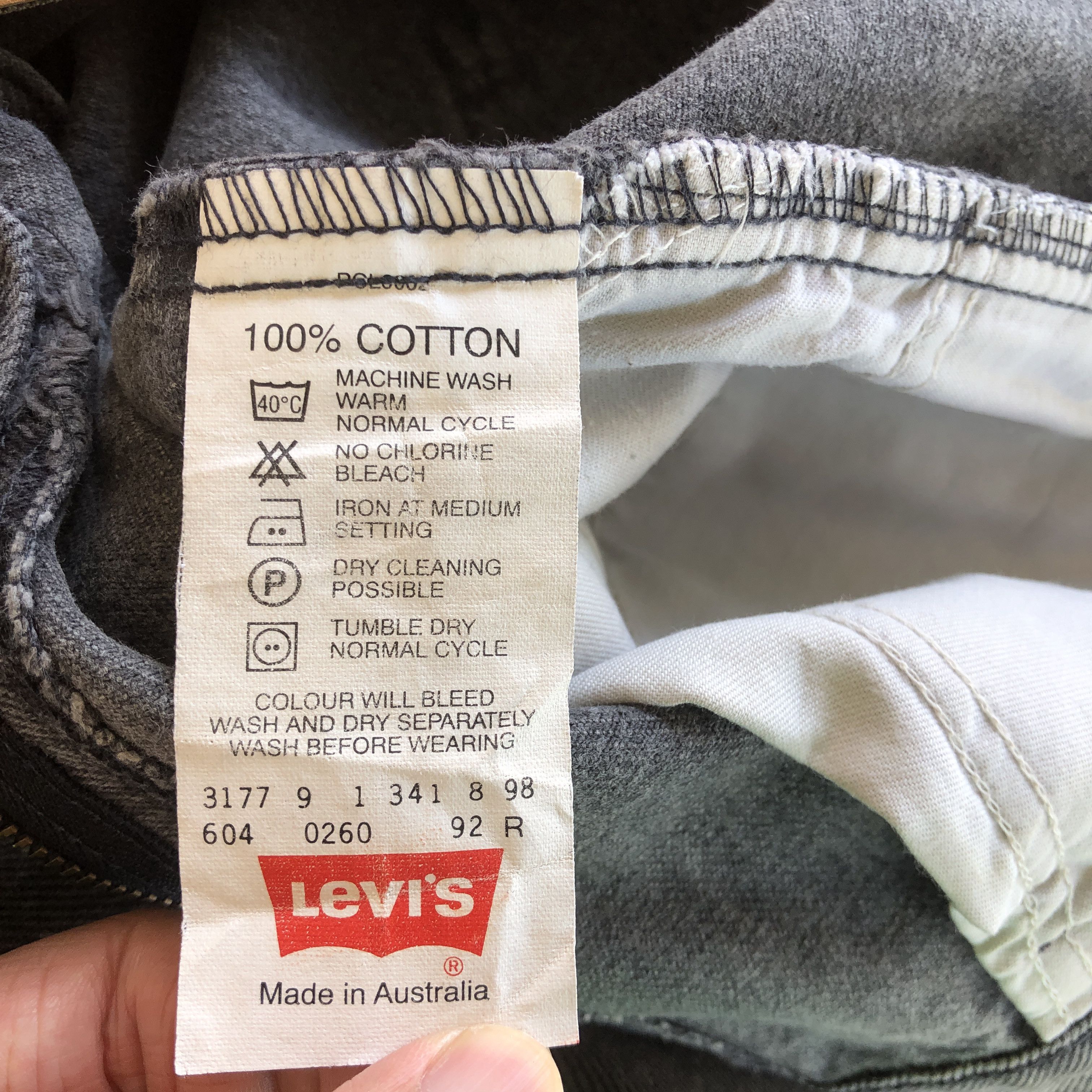 Levi's Vintage Levi's 604 Jeans Faded Black Orange Tab Denim Pants Size US 38 / EU 54 - 8 Thumbnail