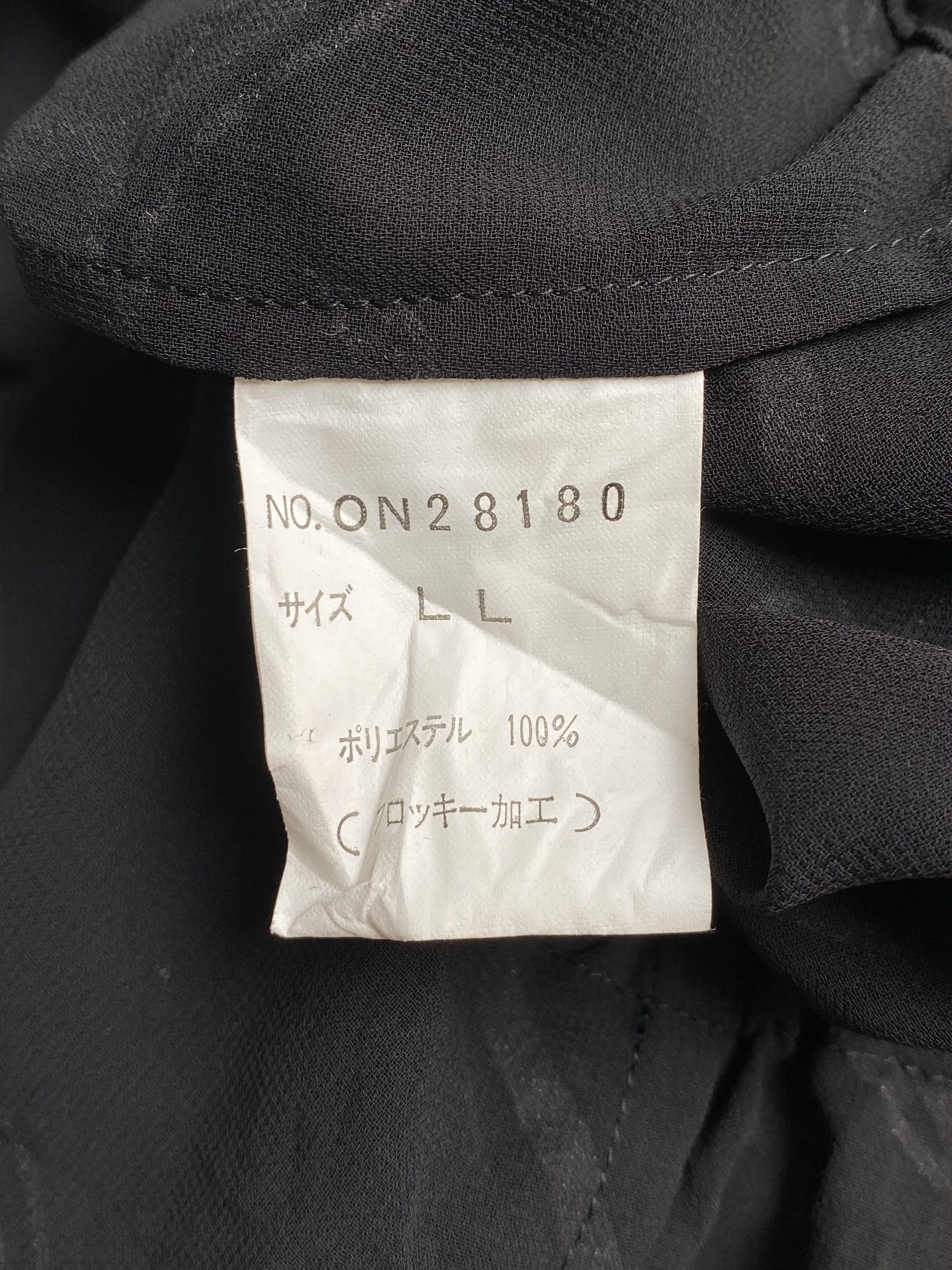 Japanese Brand NAMOTO Punk Bondage Black Mesh Blouse Size XS / US 0-2 / IT 36-38 - 7 Thumbnail