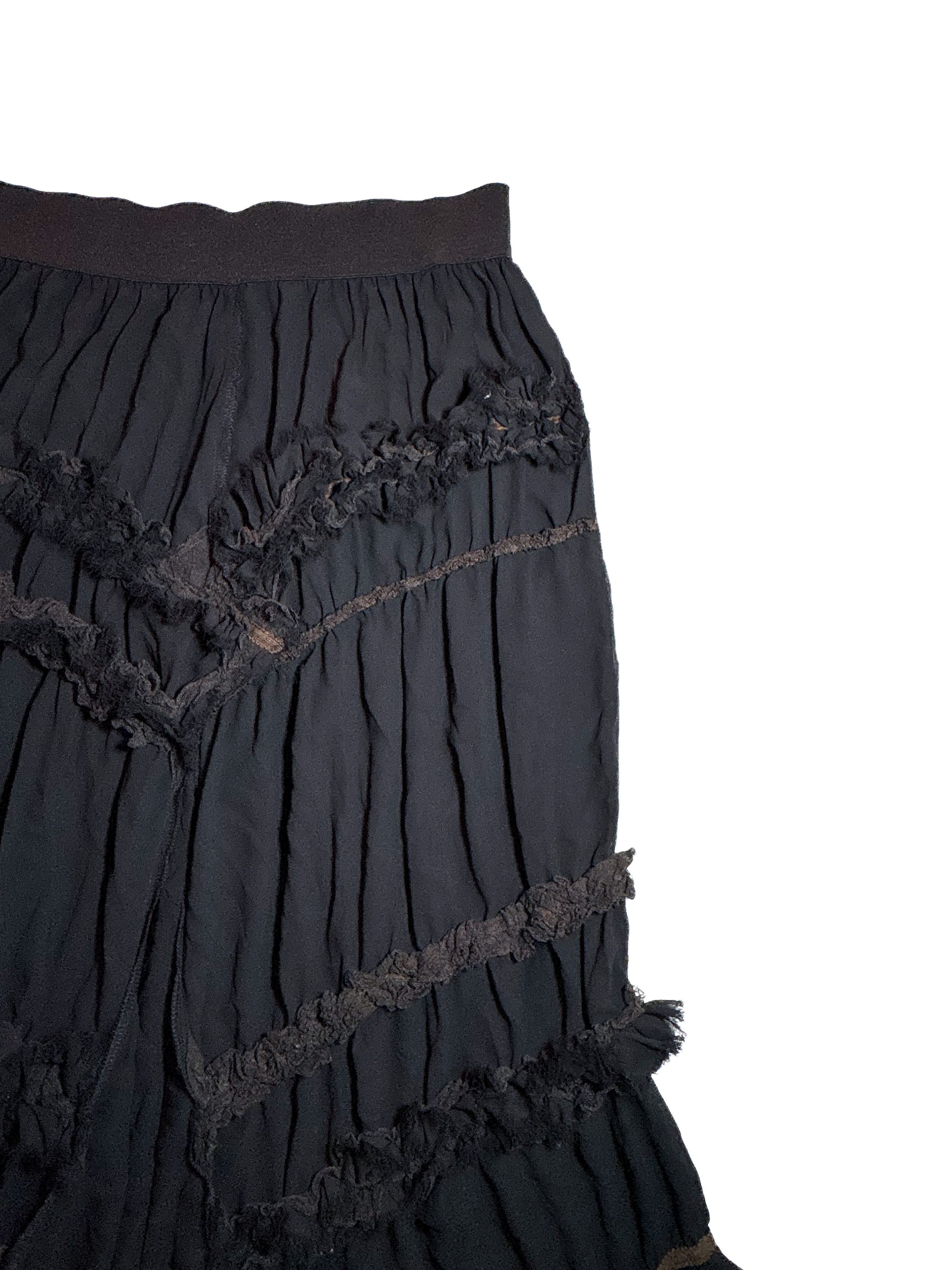 Comme des Garcons Comme des Garcons S/S 2005 Runway Ruffled Midi Skirt Size 28" / US 6 / IT 42 - 5 Thumbnail