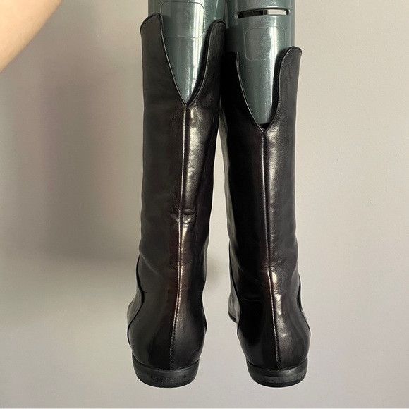 Bally Vintage Bally Leather Flat Pointed Toe Mid-Shin Boots Size US 7.5 / IT 37.5 - 11 Thumbnail