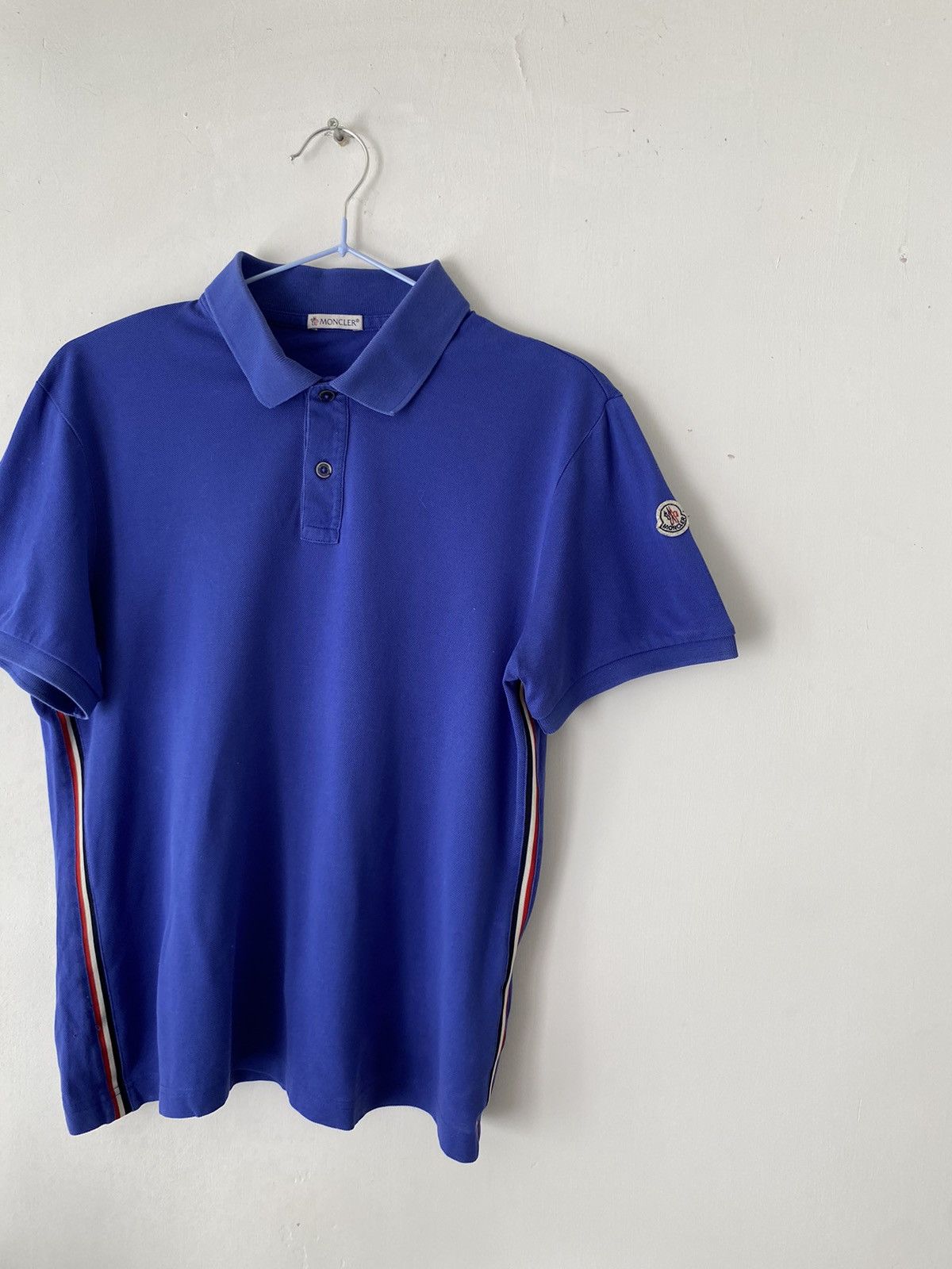 Moncler Moncler Rare Luxury Blue PoloT-shirt Size US S / EU 44-46 / 1 - 5 Thumbnail