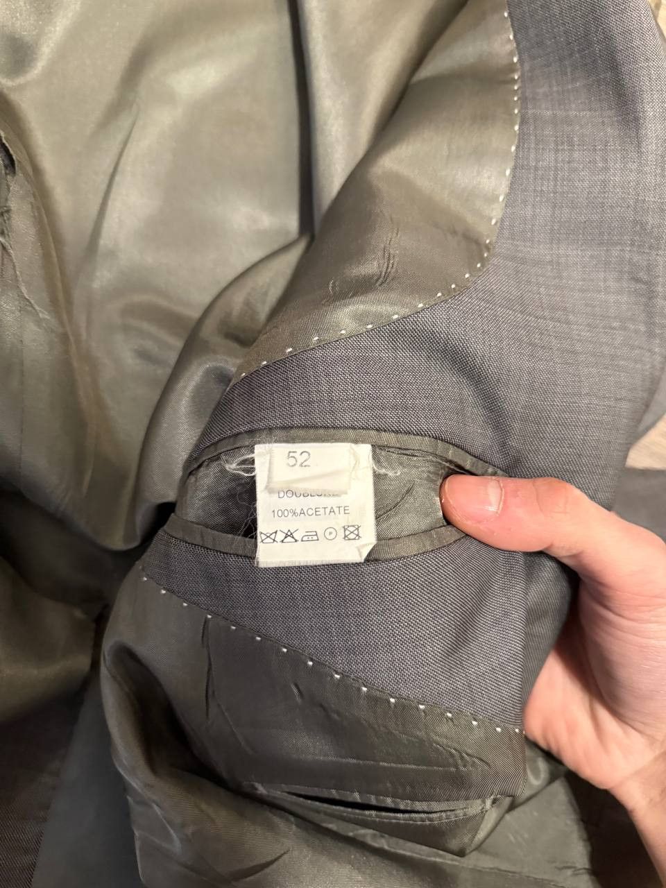 Ermenegildo Zegna Ermengildo Zegna Blazer Jacket Mens Size 52 Gray !00% Acetat Size 40R - 4 Thumbnail
