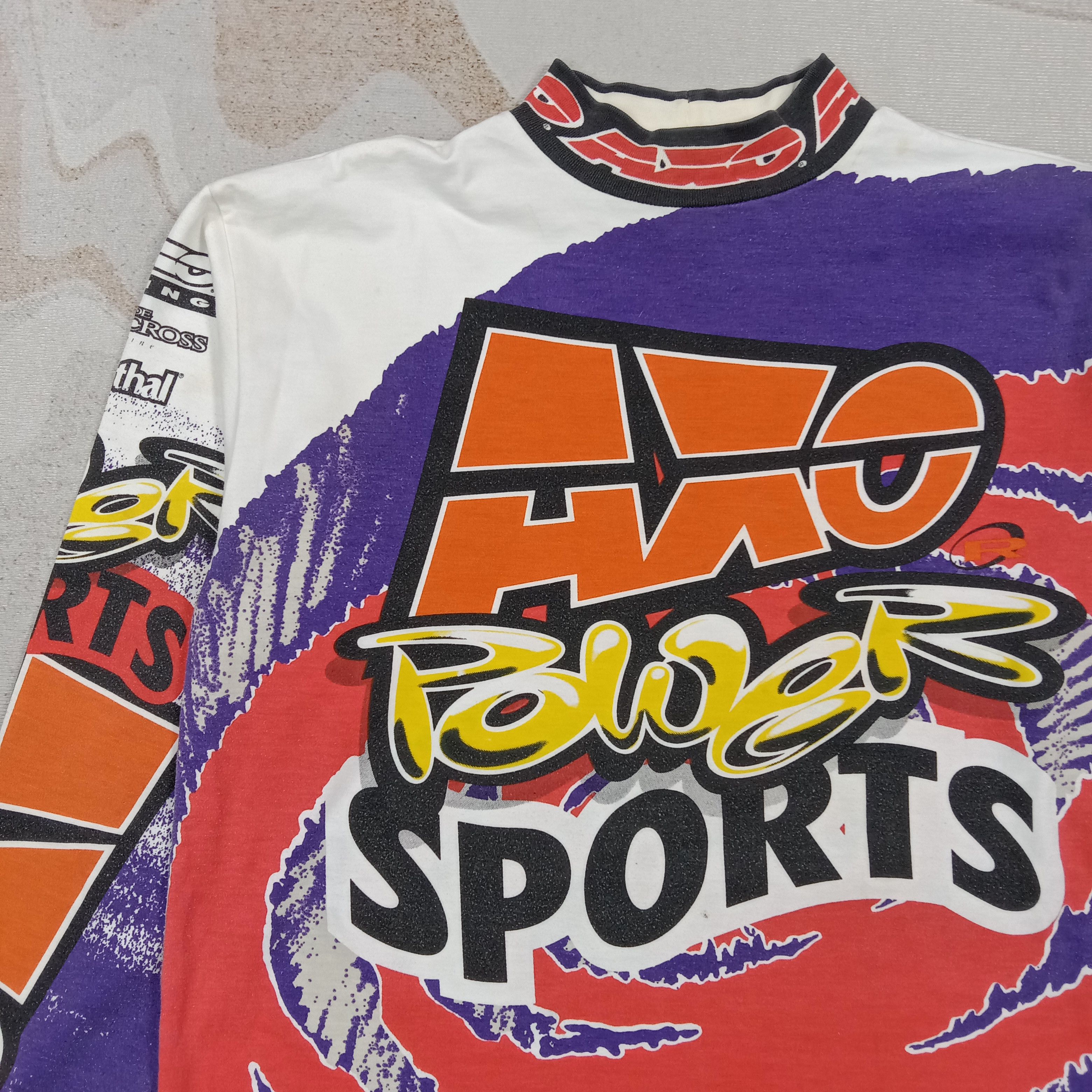 Japanese Brand Axo Power Sports Extreme Racing Dyemax Tshirt C276N78 Size US M / EU 48-50 / 2 - 2 Thumbnail