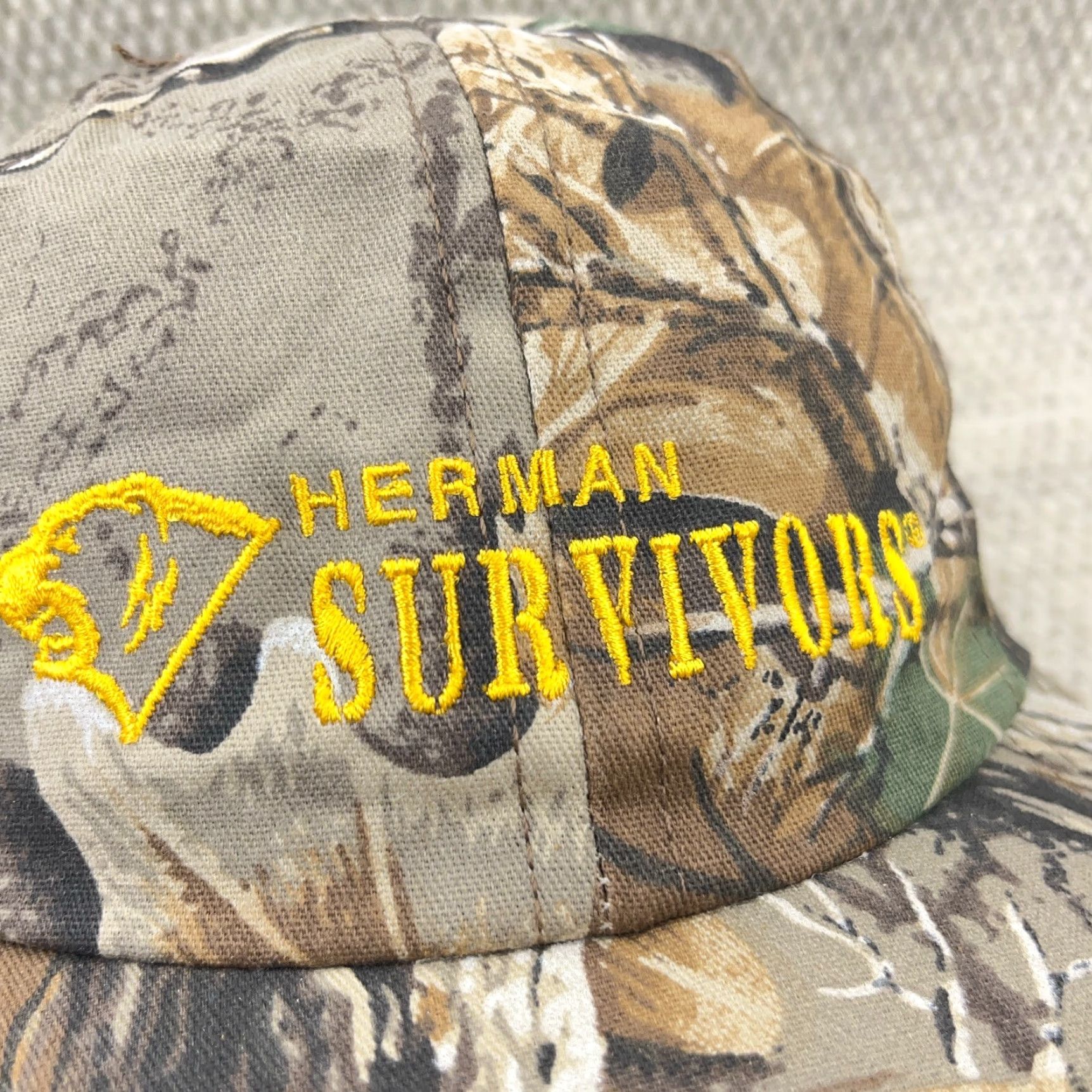 Vintage VINTAGE Advantage Timber Camo Hat Cap Strap Back USA 90s Herman Survivors Boots Shirt? Size ONE SIZE - 2 Thumbnail