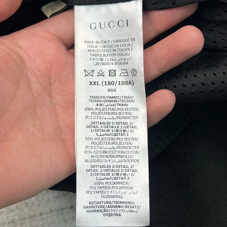 Gucci GucciLogo full-print striped color block stand-up collar kn Size US XXL / EU 58 / 5 - 4 Thumbnail