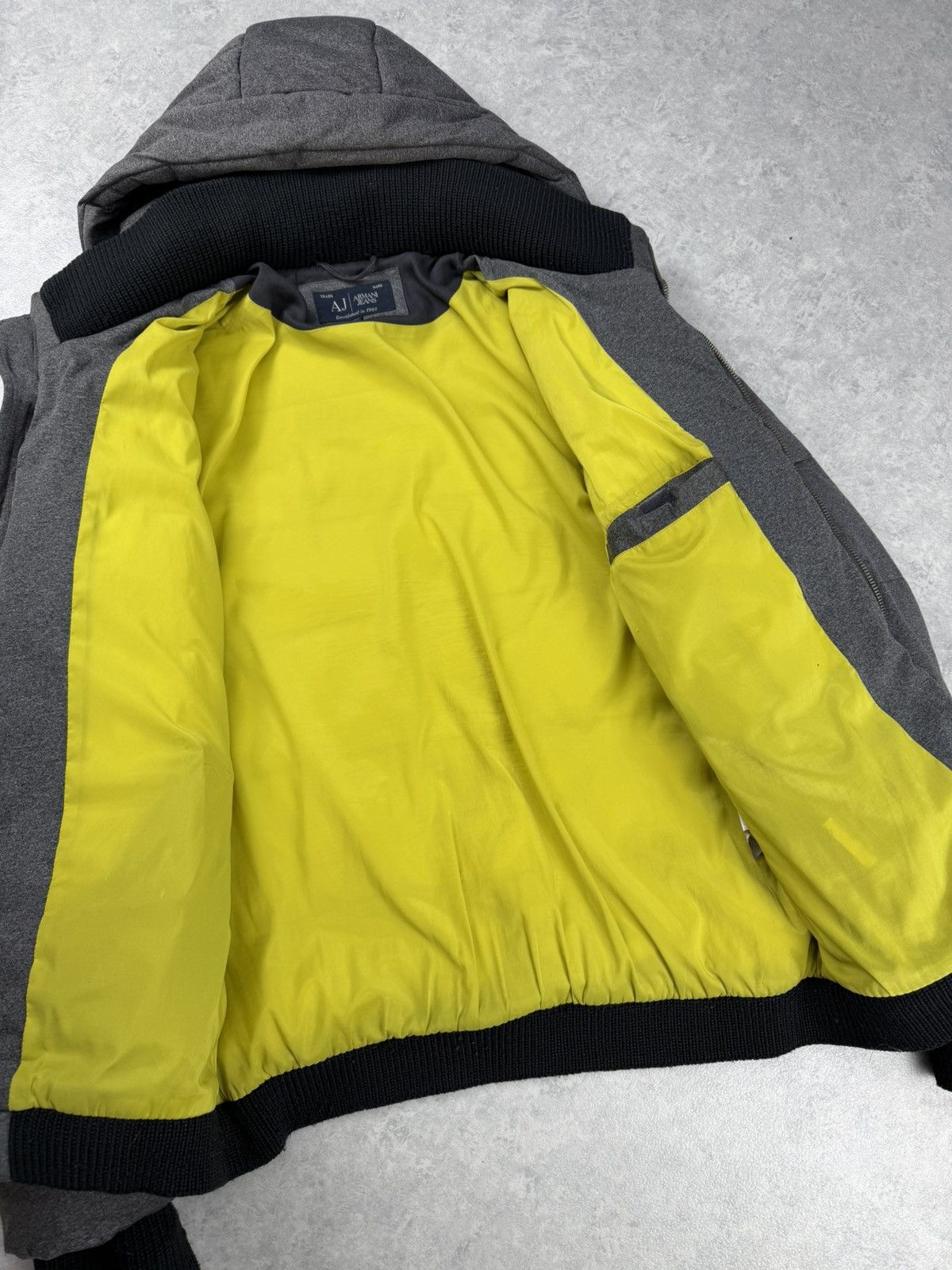 Armani Armani Jeans AJ Grey Hooded Puffer Jacket Size 52 Size US L / EU 52-54 / 3 - 13 Thumbnail