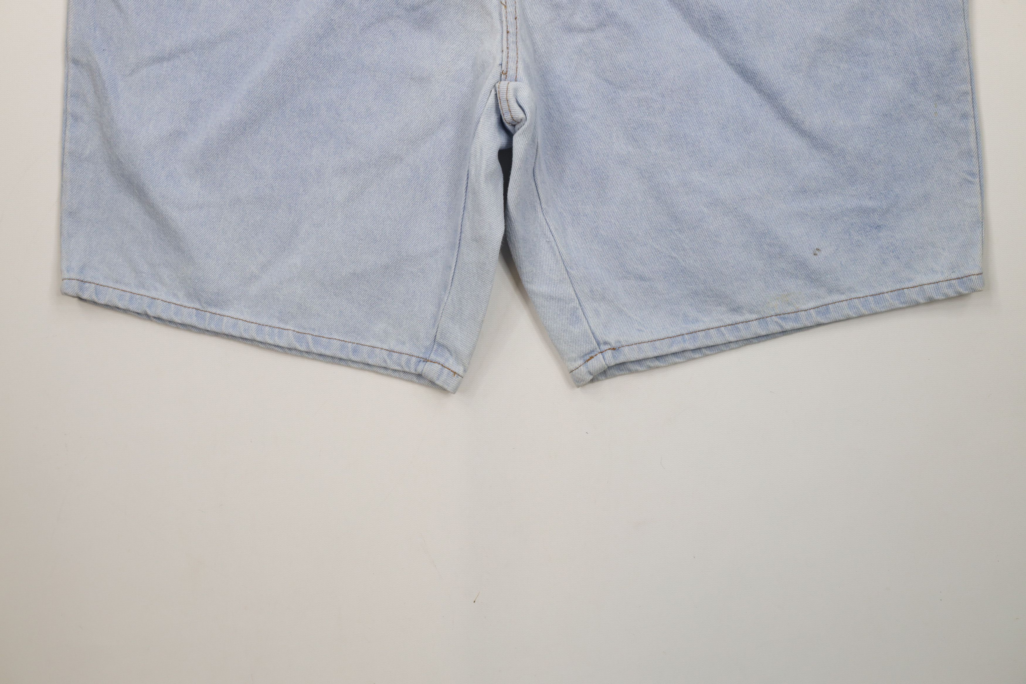 Vintage Deadstock Vintage 90s Streetwear Fit Denim Jean Shorts Jorts Size 42" / US 20 - 4 Thumbnail