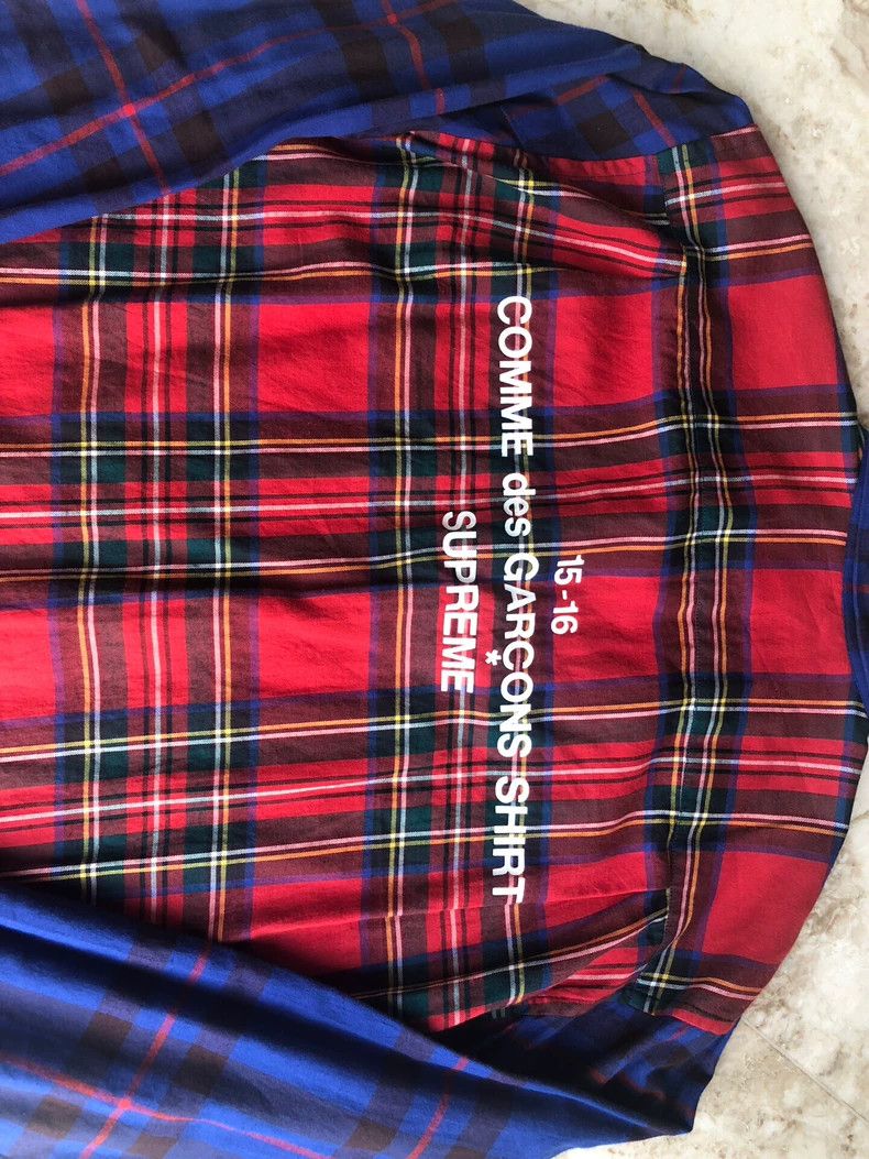 Comme des Garcons Comme Des Garcons Co-branded Shirt Color Blue Red Checks Size US S / EU 44-46 / 1 - 8 Thumbnail