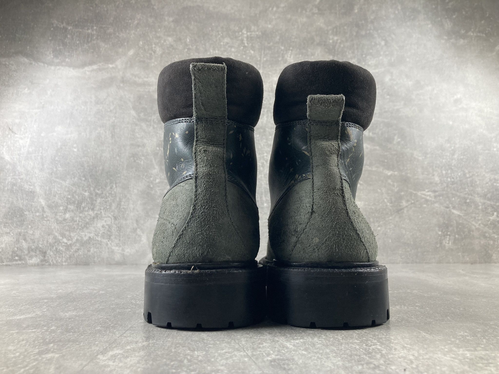 Dolce & Gabbana Dolce & Gabbana luxury green leather / suede chuka boots Size US 10 / IT 40 - 5 Thumbnail