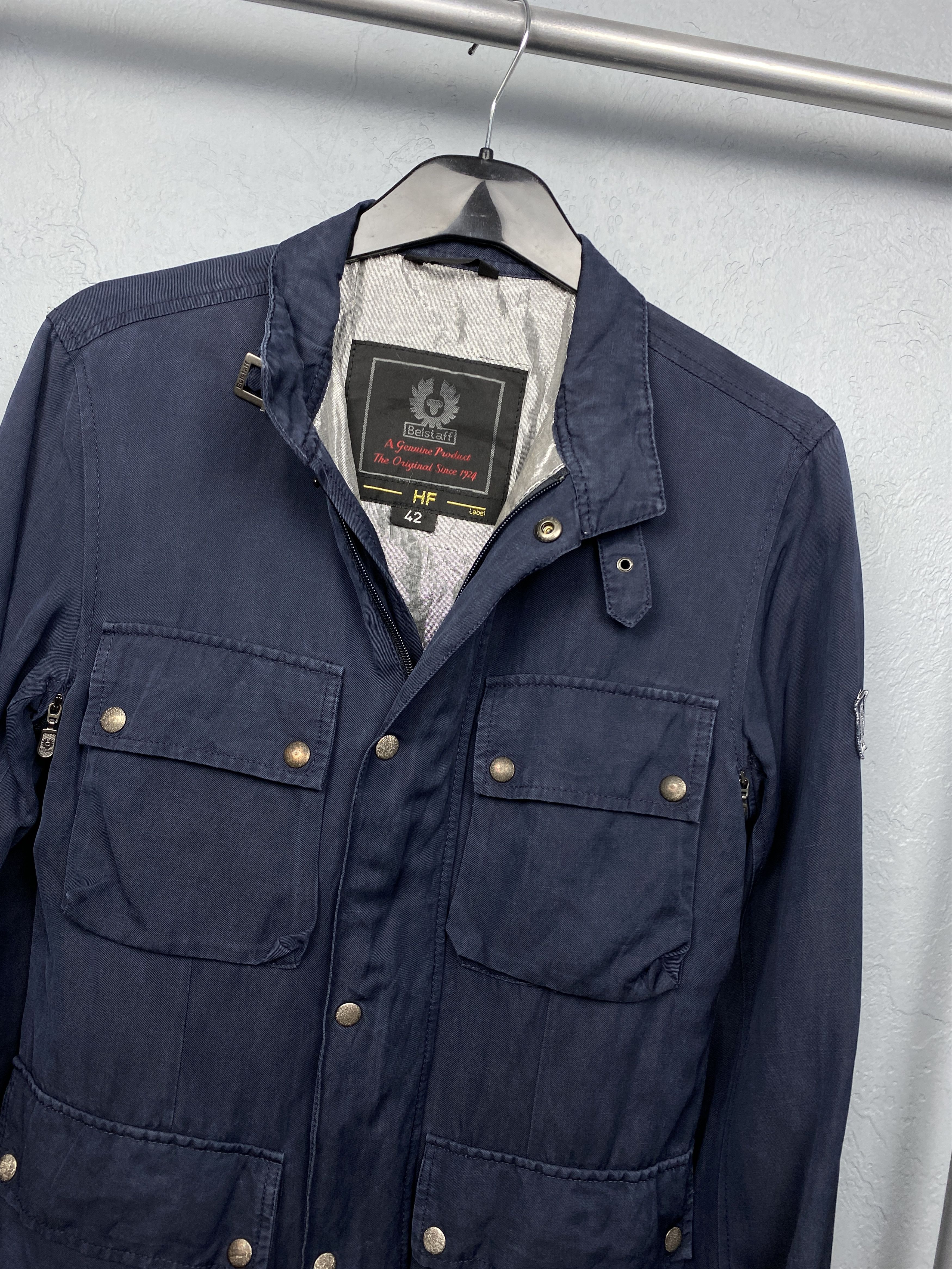 Belstaff × Vintage Belstaff Vintage Womens Linen Jacket Size M / US 6-8 / IT 42-44 - 2 Thumbnail