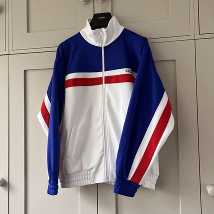 Celine o1bcso1str0324 2Y579893L.18MM Jacket in White/Blue/Red Size US M / EU 48-50 / 2 - 2 Thumbnail