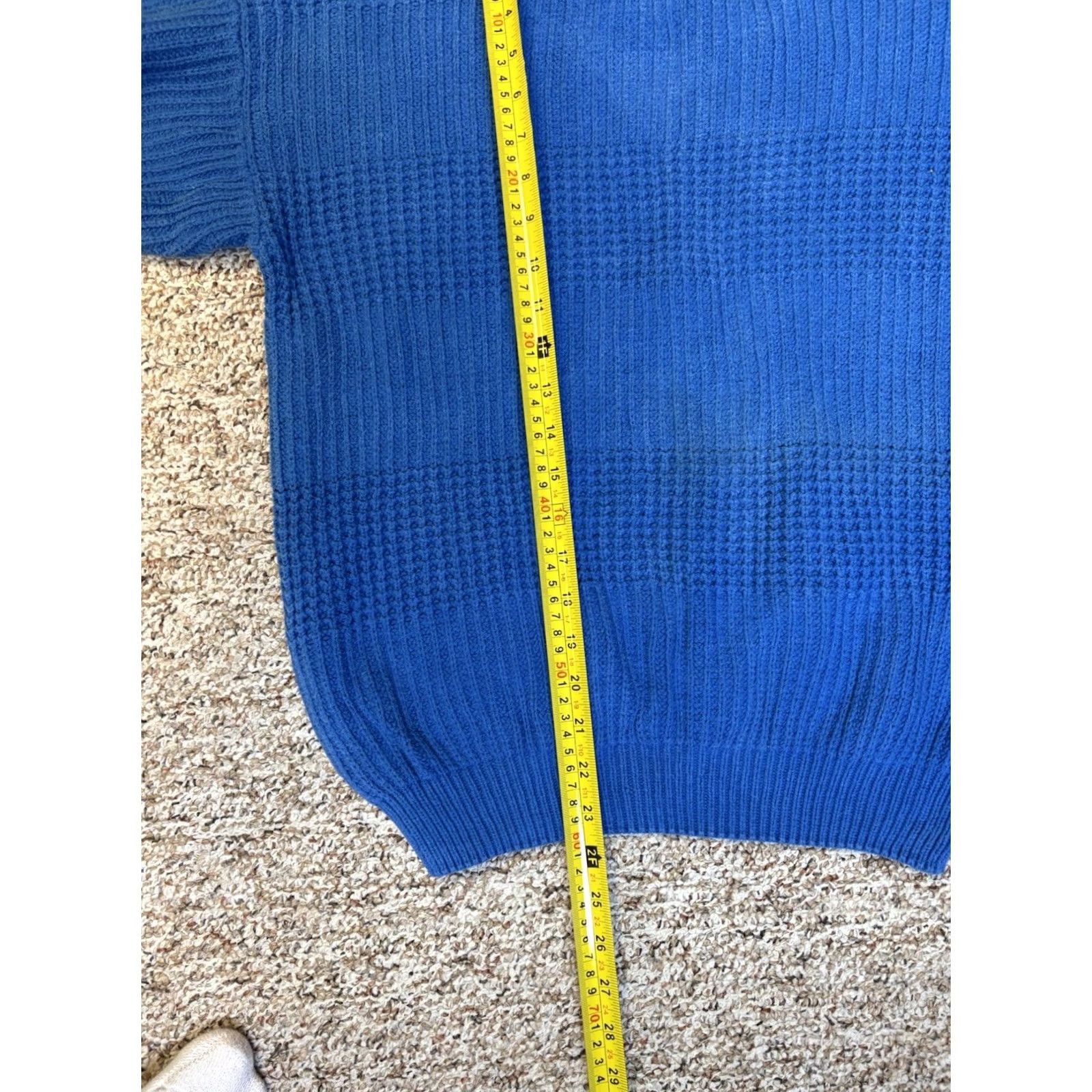 Vintage VINTAGE Aka Bay Thick Knit Blue Pullover Sweater 100% Cotton • Size Medium Men Regular Crew Neck Long Sleeve Knit Pullover 90s Size US M / EU 48-50 / 2 - 7 Thumbnail