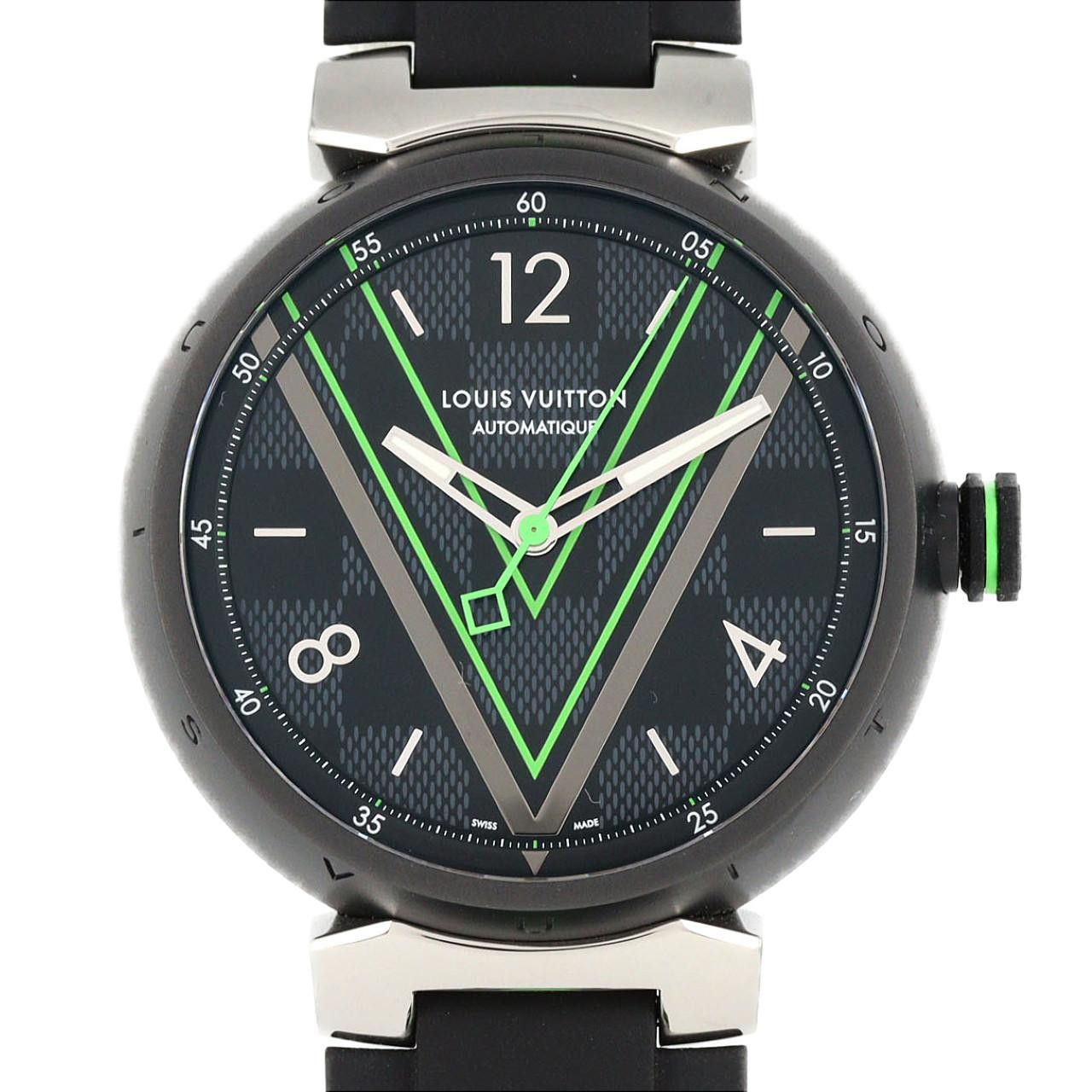 Louis Vuitton Louis Vuitton Louis Vuitton Tambour Stainless Steel Automatic Metal Automatic QA131Z DUTY FREE for USA Size ONE SIZE - 1 Thumbnail