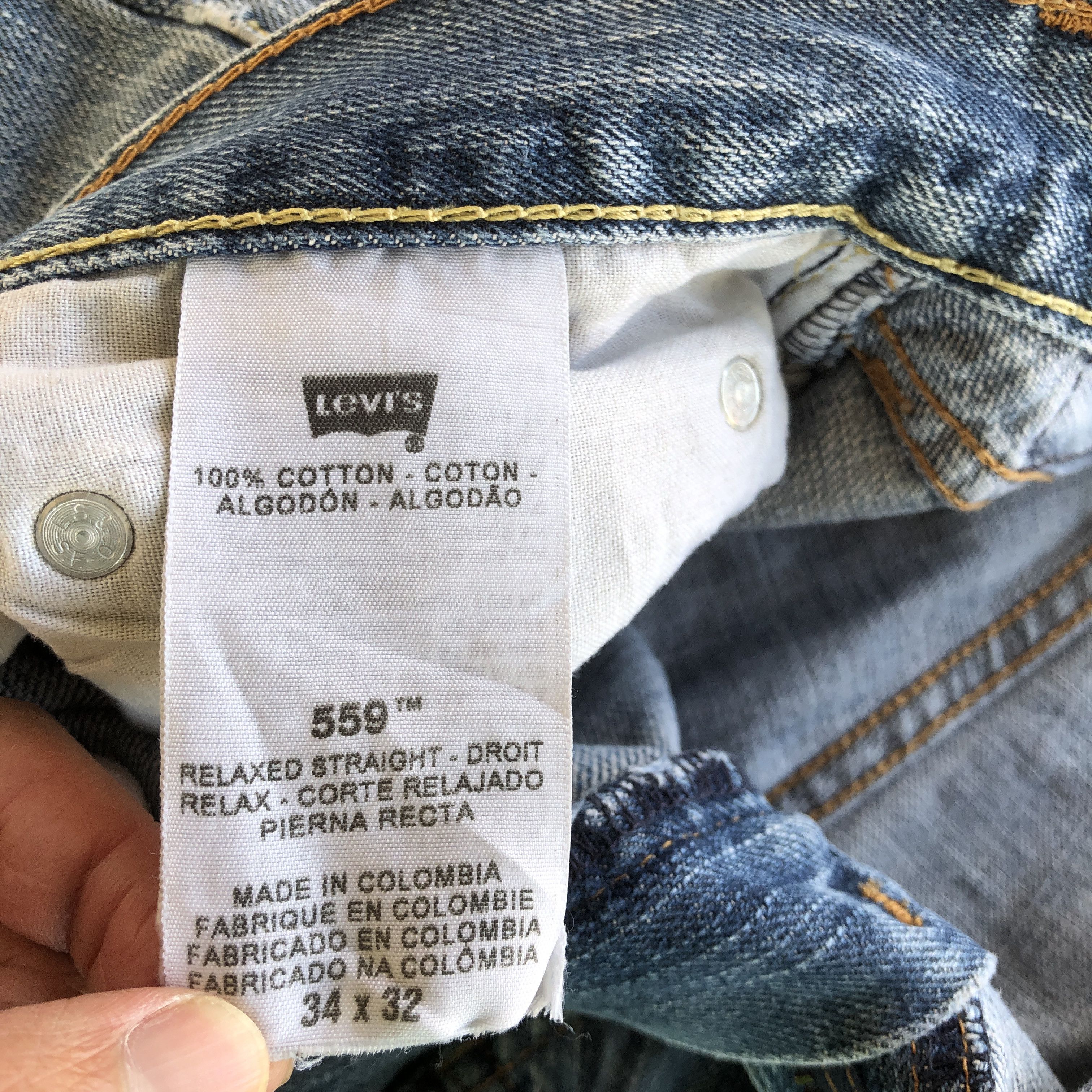 Levi's Vintage Levis Faded Jeans Levi's 559 Light Wash Denim Size US 34 / EU 50 - 9 Thumbnail
