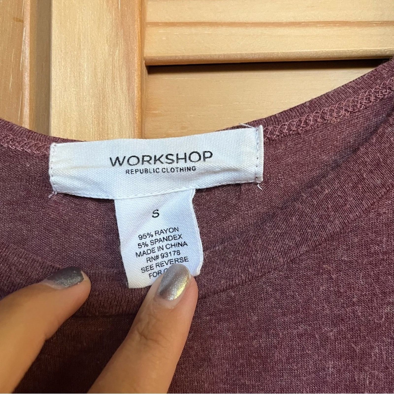 Other Workshop Republic Clothing Women's Short Sleeve T-Shirt sz S Size M / US 6-8 / IT 42-44 - 2 Thumbnail
