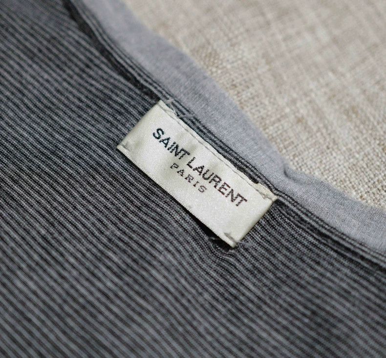 Saint Laurent Paris Saint Laurent Paris Pinstripe t-shirt Size S / US 4 / IT 40 - 3 Thumbnail
