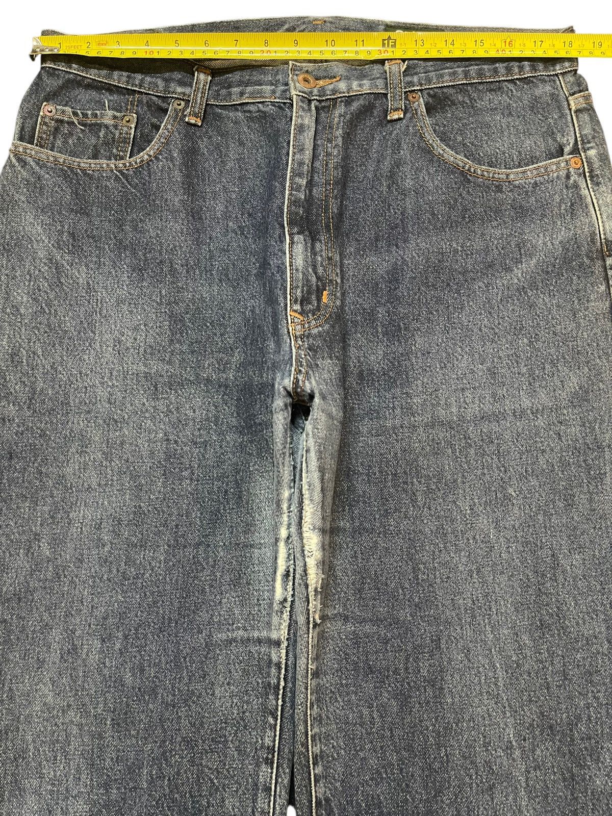 Fubu Vintage Japanese Brand Faded Wash Style Hip Hop Baggy Jeans Size US 36 / EU 52 - 12 Thumbnail