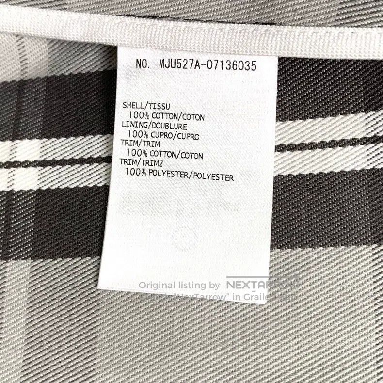 Thom Browne Thom Browne size 0 Gray cotton suit jacket with a checkered Size 40L - 7 Thumbnail