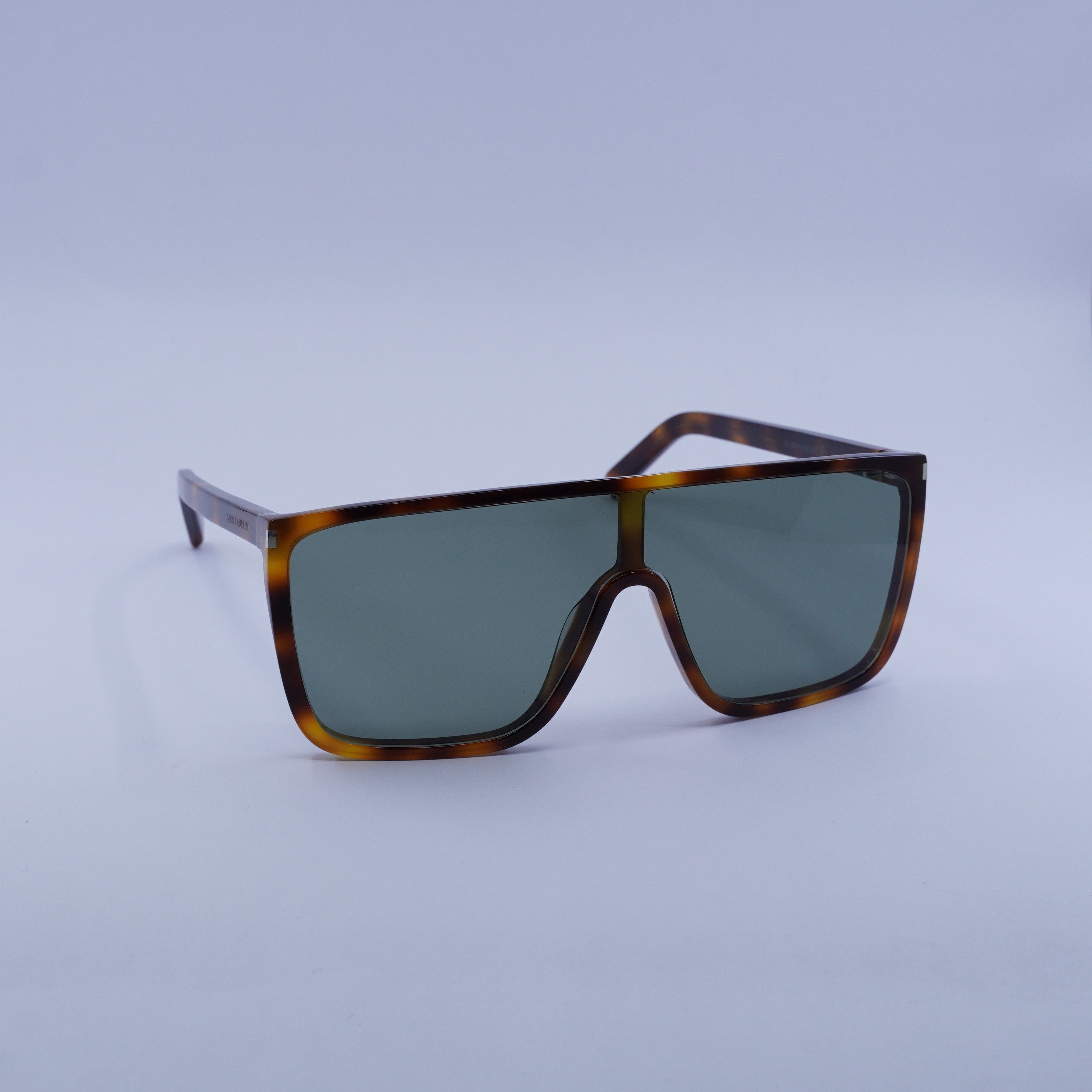 Saint Laurent SL364 MASK ACE 002 Sunglasses Havana Frame