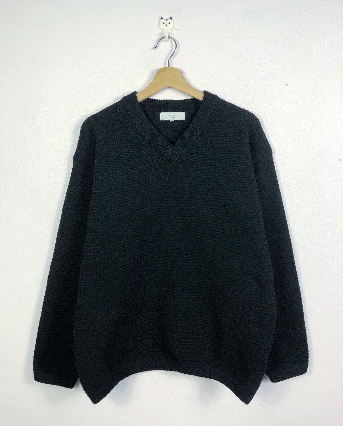 image of Beams Plus B-Ming By Beams Knitwear Sweatshirt in Black, Men's (Size Medium)