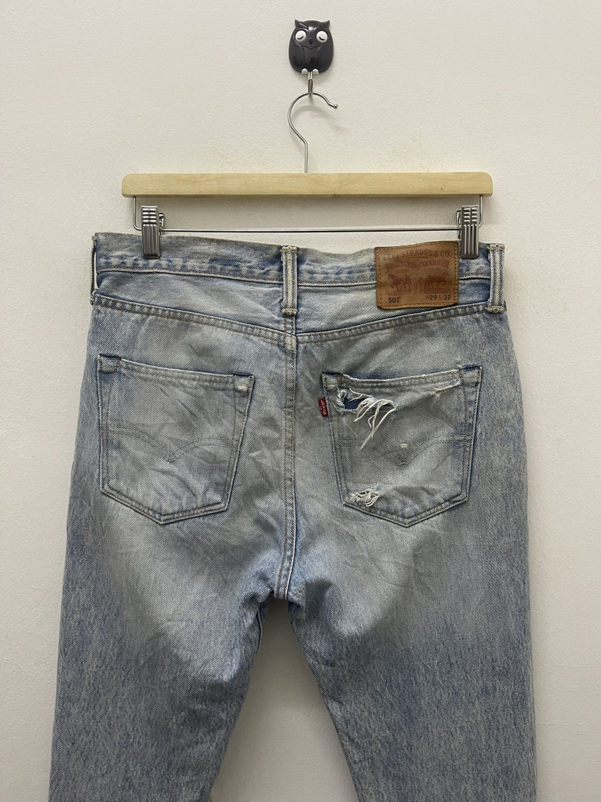 Levi's Vintage Clothing Rare LEVIS 501 Made in Mexico Distressed Grunge Style Size US 29 - 12 Thumbnail
