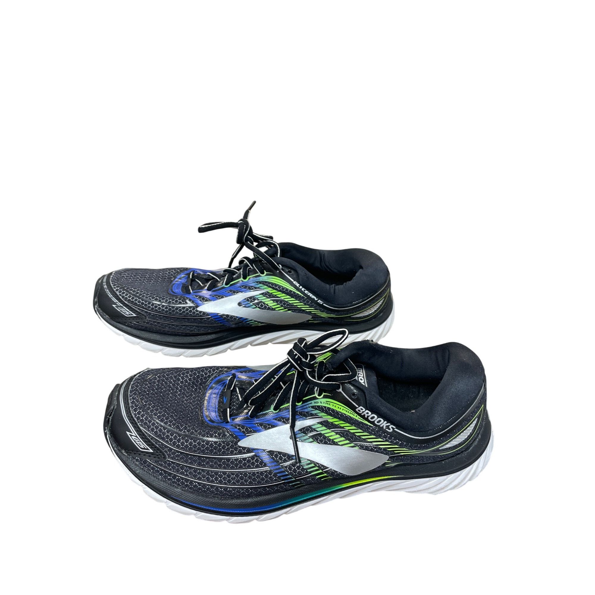 Brooks Brooks Glycerin GTS 15 Mens Black Blue Running Sneakers Size Size US 10.5 / EU 43-44 - 3 Thumbnail
