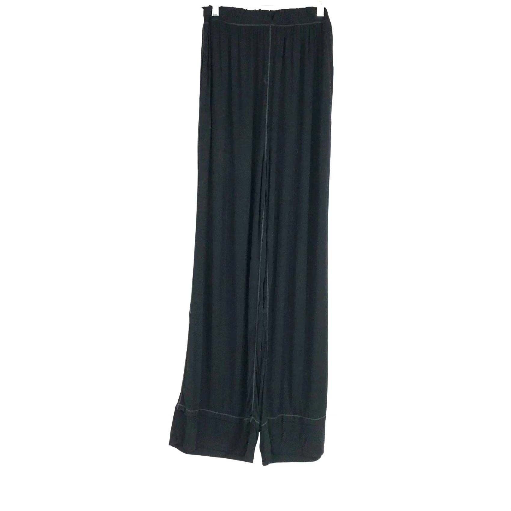Free People FREE PEOPLE Women’s Pants S Black Elastic Waist Pull-On Lounge Pants Size 28" / US 6 / IT 42 - 2 Thumbnail