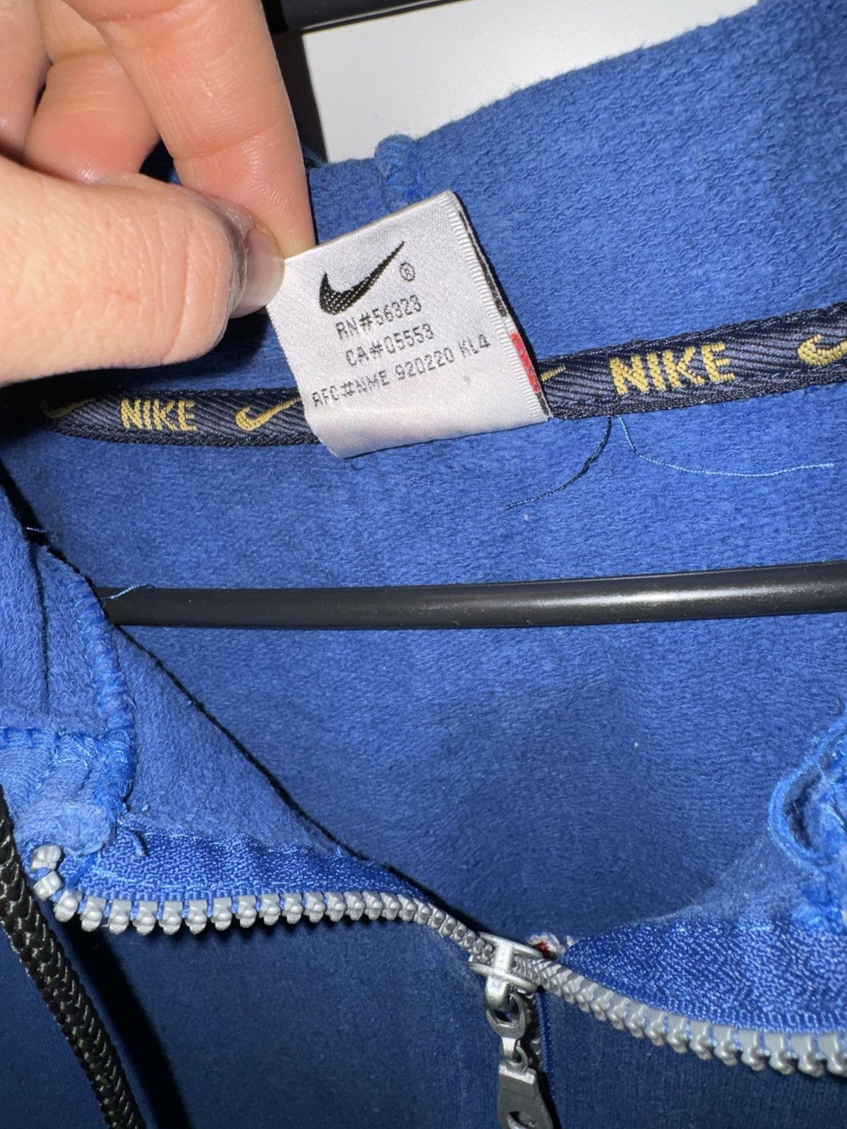 Nike Nike vintage hoodie blue swoosh logo bootleg rare acg Size US M / EU 48-50 / 2 - 7 Thumbnail