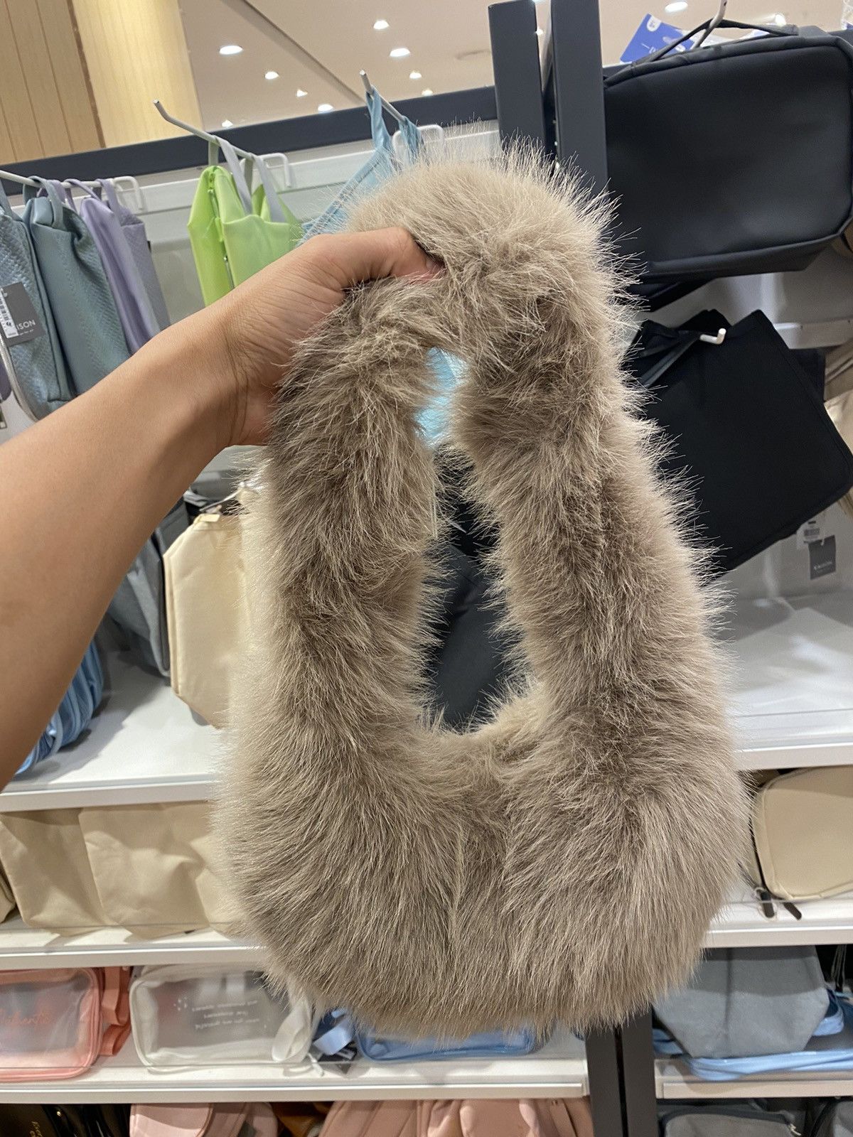 Designer Japan Mink Fur Mini Handback Lgb Punk Grunge Size ONE SIZE - 1 Thumbnail