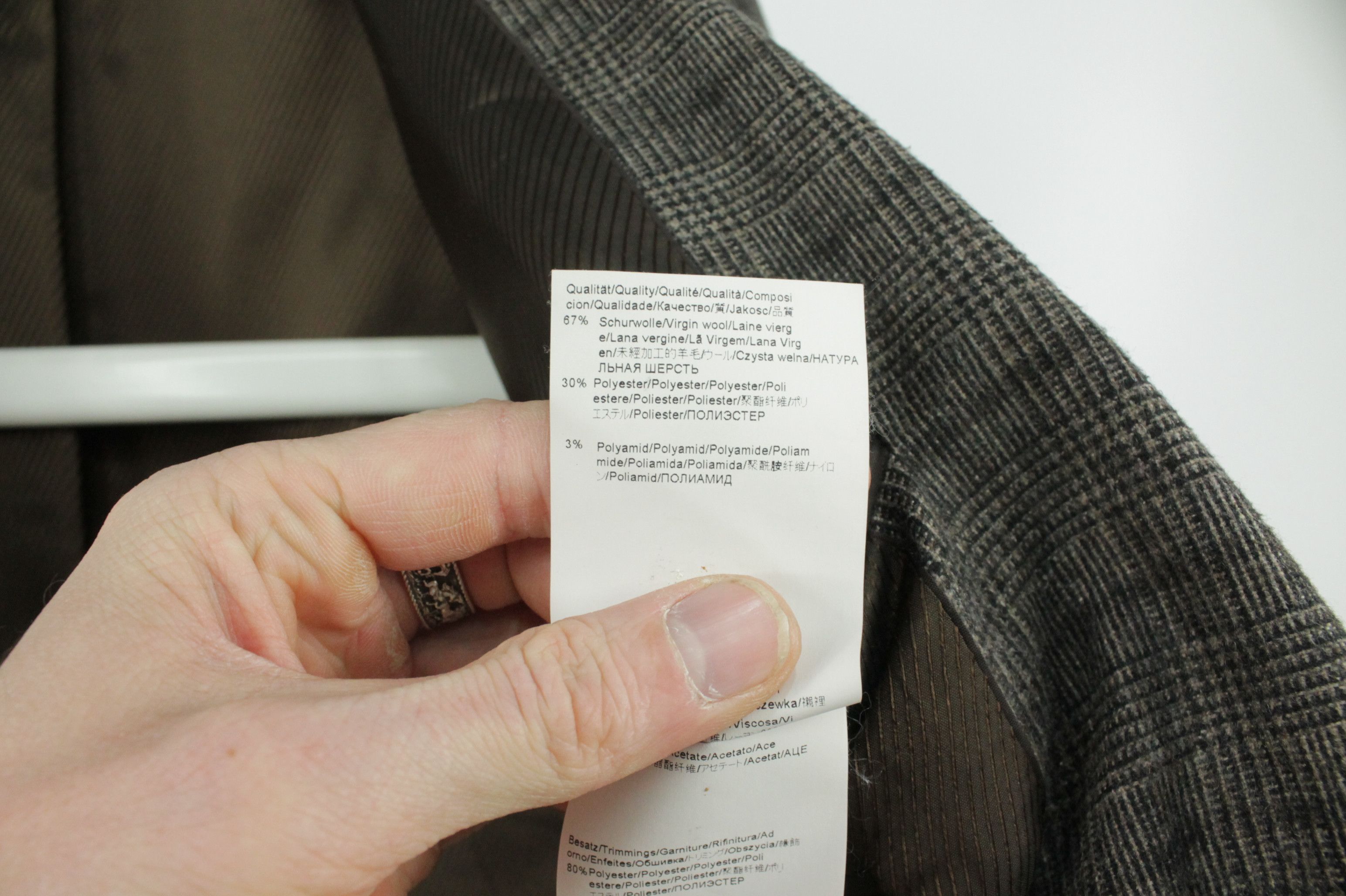 Hugo Boss Hugo Boss Flannel Wool Blend Elbow Patch Blazer Jacket Size US M / EU 48-50 / 2 - 10 Thumbnail