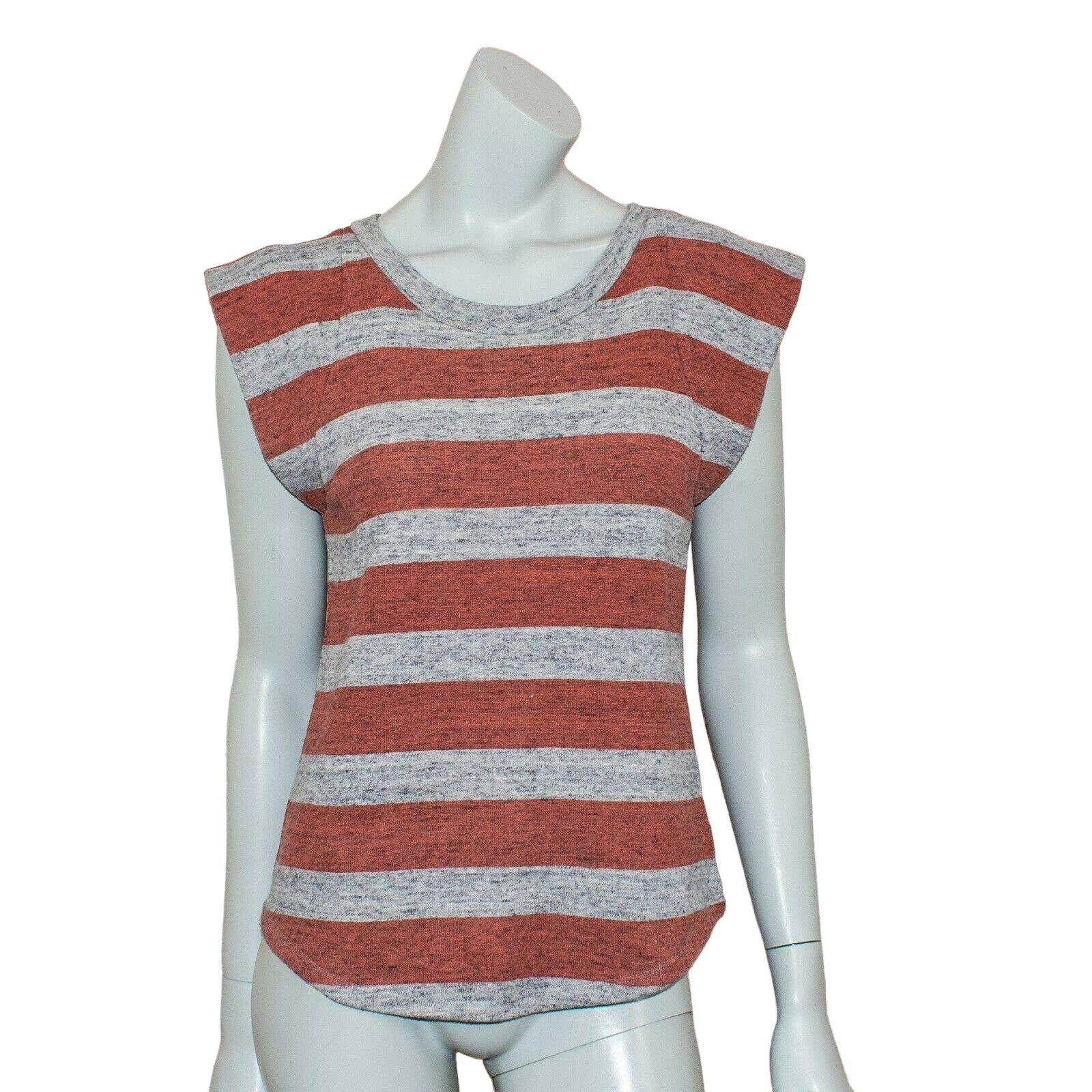Sandro SANDRO Short Sleeve Sweatshirt Back Leather Lace up Size L / US 10 / IT 46 - 2 Thumbnail