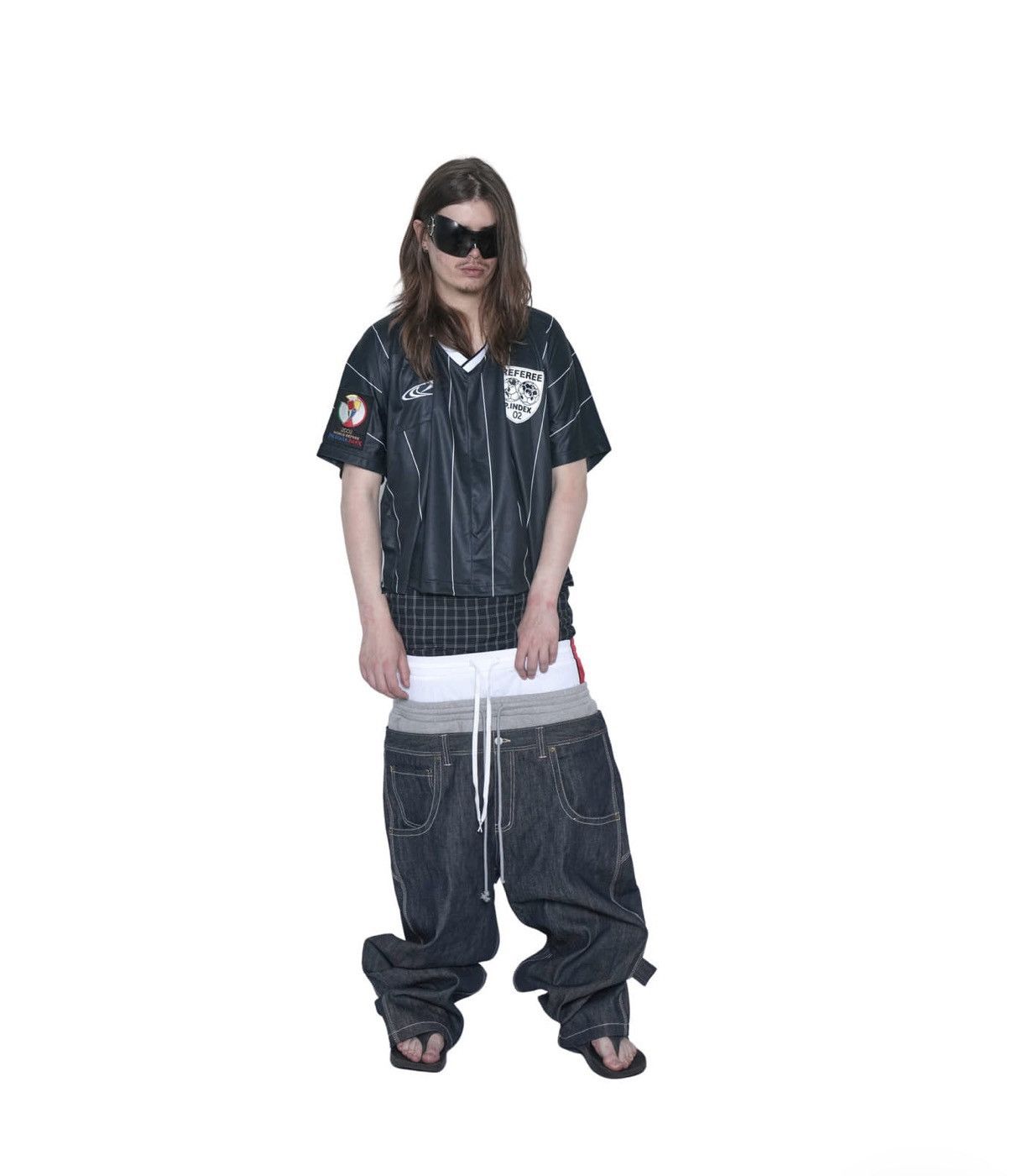 PROJECT G/R Protocol Index FAKE SHOULDER REFEREE FOOTBALL JERSEY Size US S / EU 44-46 / 1 - 3 Thumbnail