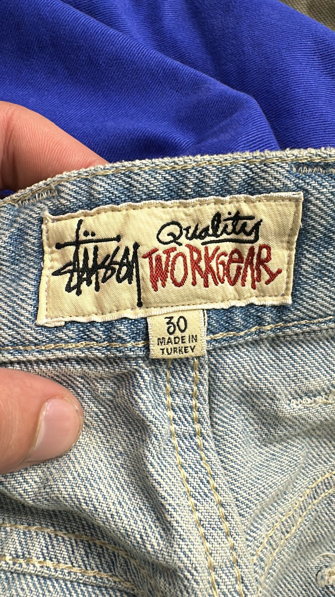 Stussy Stussy Double Knee Work Pant Light Blue Size 30 Size US 30 / EU 46 - 6 Thumbnail