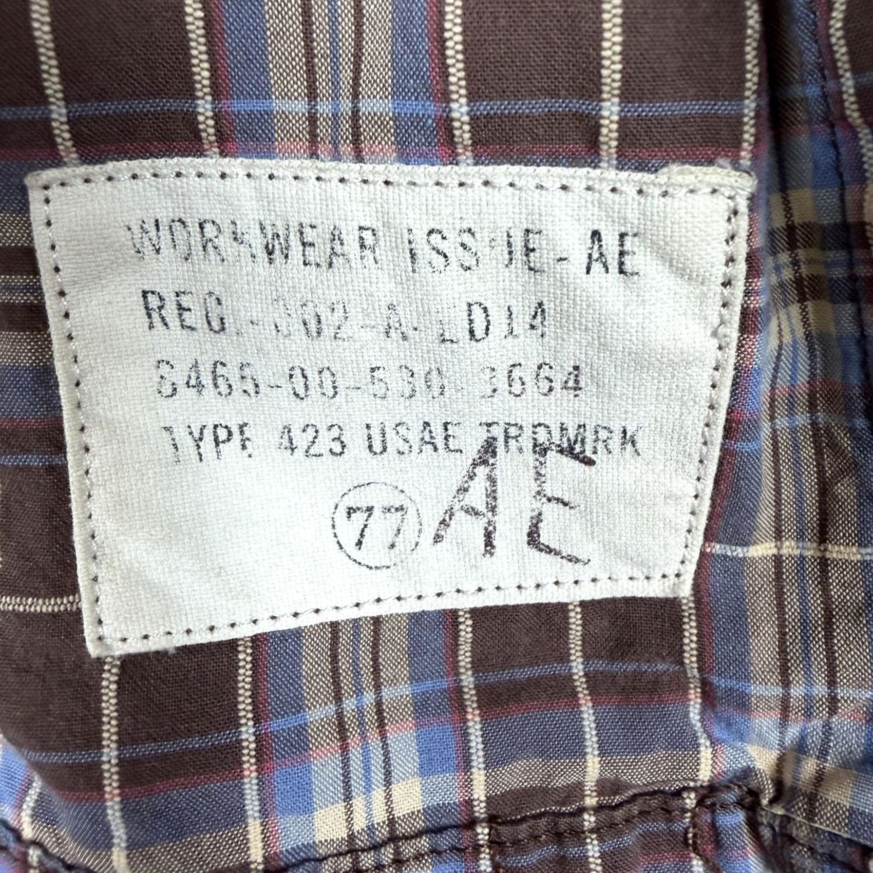 American Eagle Outfitters American Eagle Outfitters Shirt Mens L Plaid Button-Up Western Cotton Extreme Slim Fit Brown Size US L / EU 52-54 / 3 - 6 Thumbnail